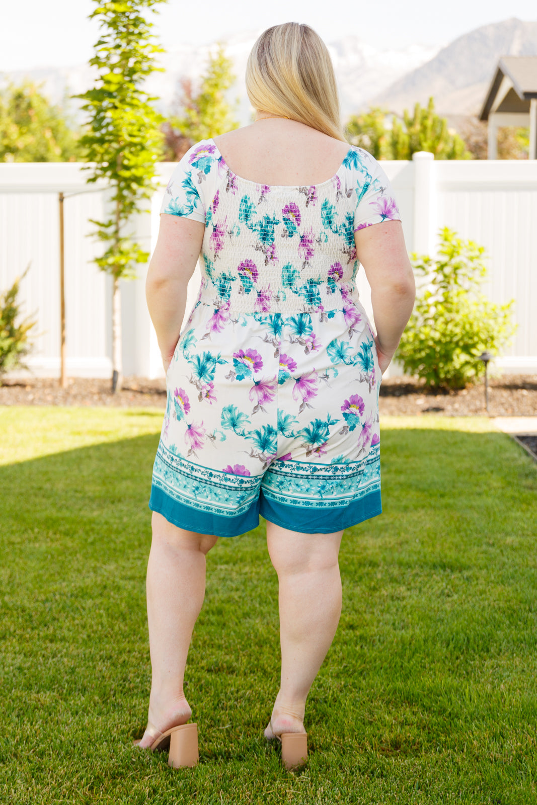 Boho Floral Romper for Women - Summer Casual Jumpsuit with Pockets | Perfect for Beach, Music Festivals & Outdoor Adventures