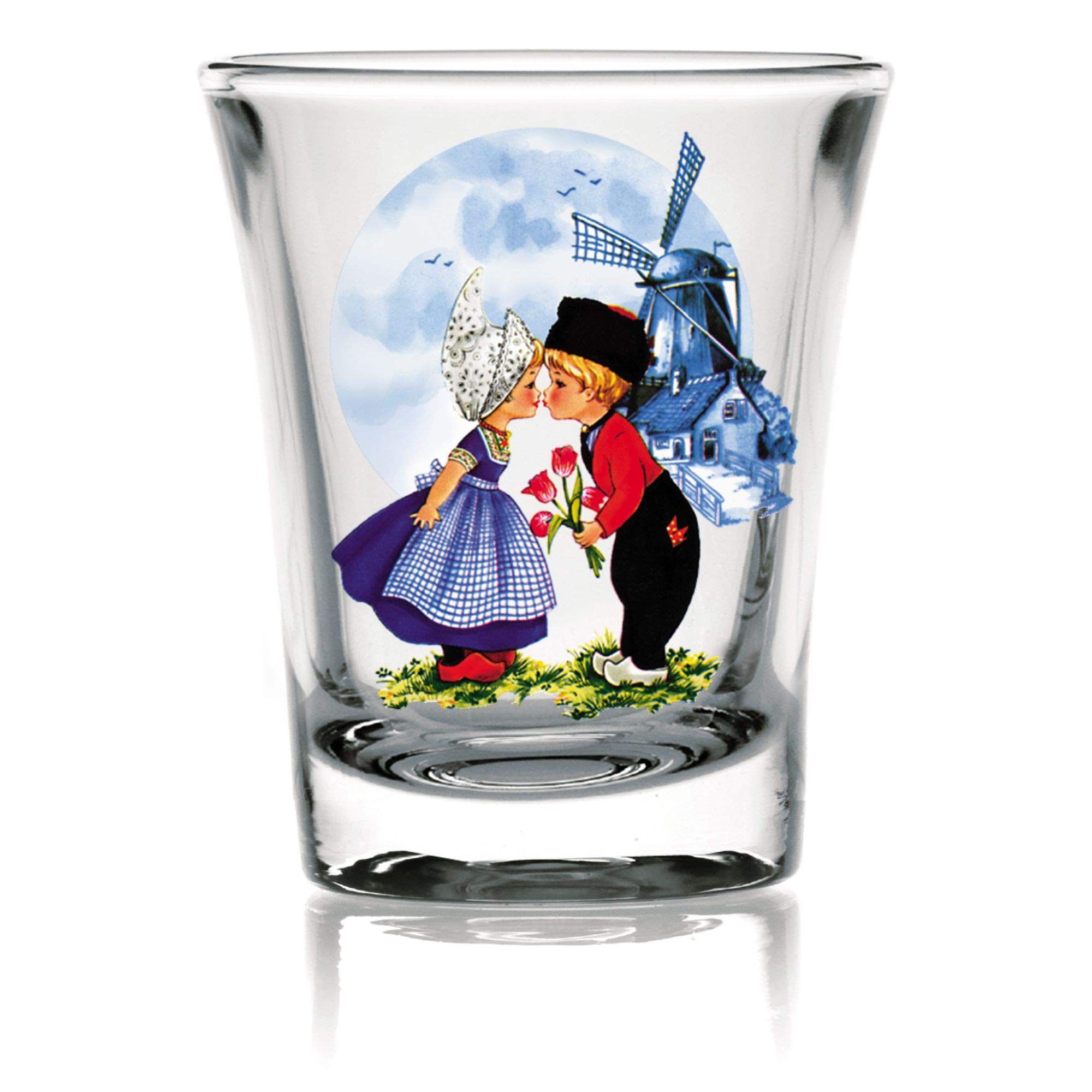 Dutch Kiss Collectible Shot Glass 2.25