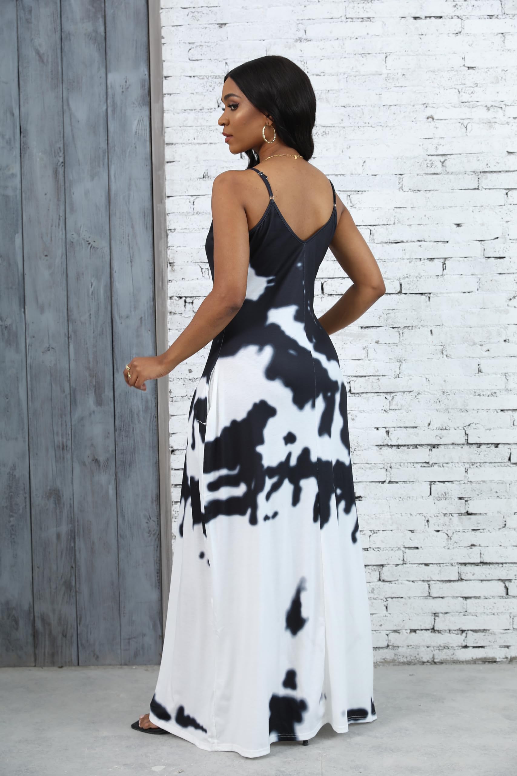 BessCops Women's Plus Size Summer Maxi Dresses 2025 - Casual Sleeveless Loose Long Sundress with Pockets | Beach Vacation, Date Night & Outdoor Party Outfit