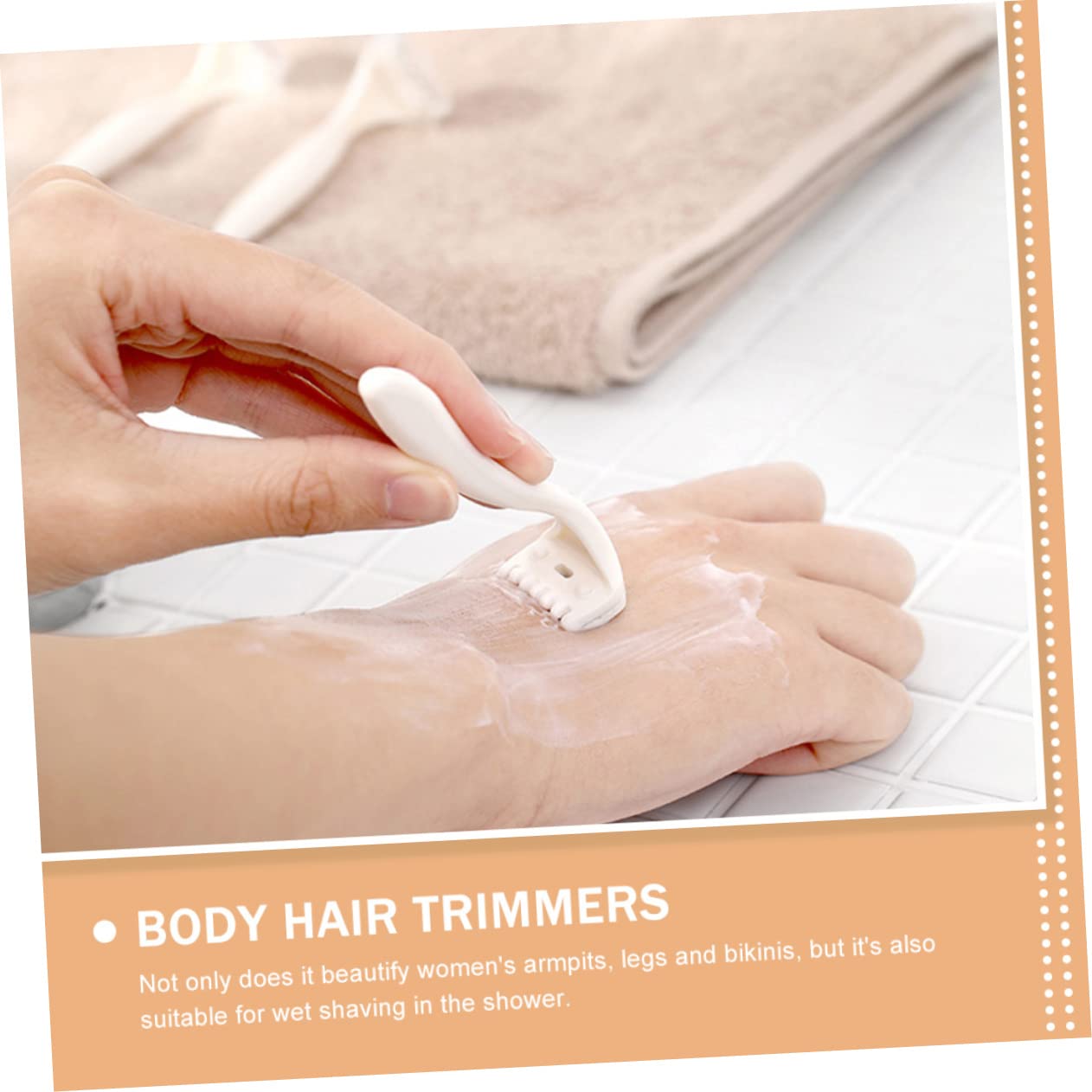 15 Pcs Women's Bikini Razors - Manual Hair Trimmer for Intimate Grooming, Pubic Hair Removal & Smooth Skin - White ABS Shaver for Shower, Travel & At-Home Use