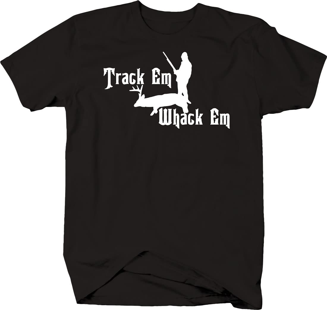 Track and Whack Em Deer Hunting T-Shirt for White Tail Hunting - Perfect for Outdoor Adventures and Hunting Trips