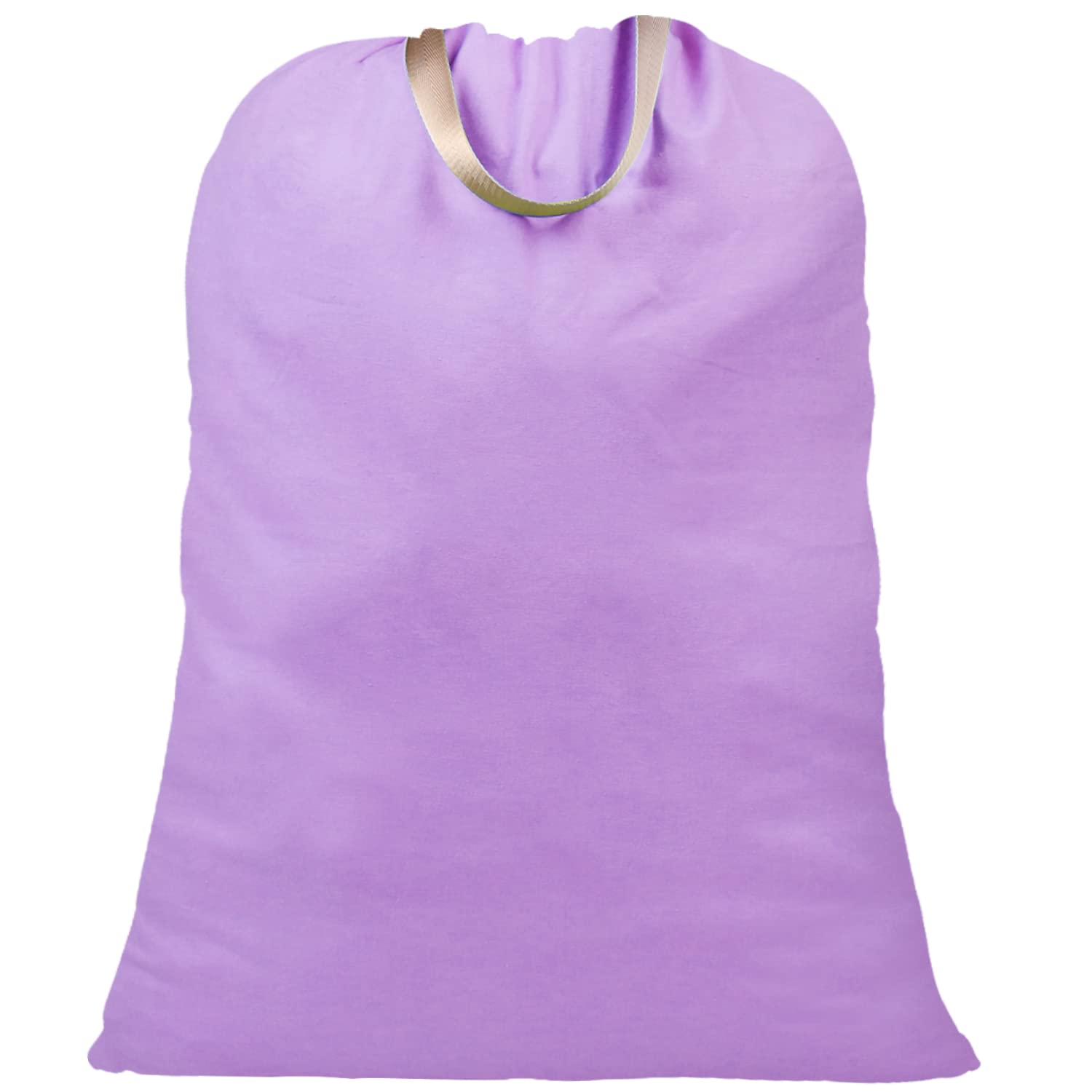 Extra Large Heavy Duty Canvas Laundry Bag with Handles & Drawstring Closure - 25.5