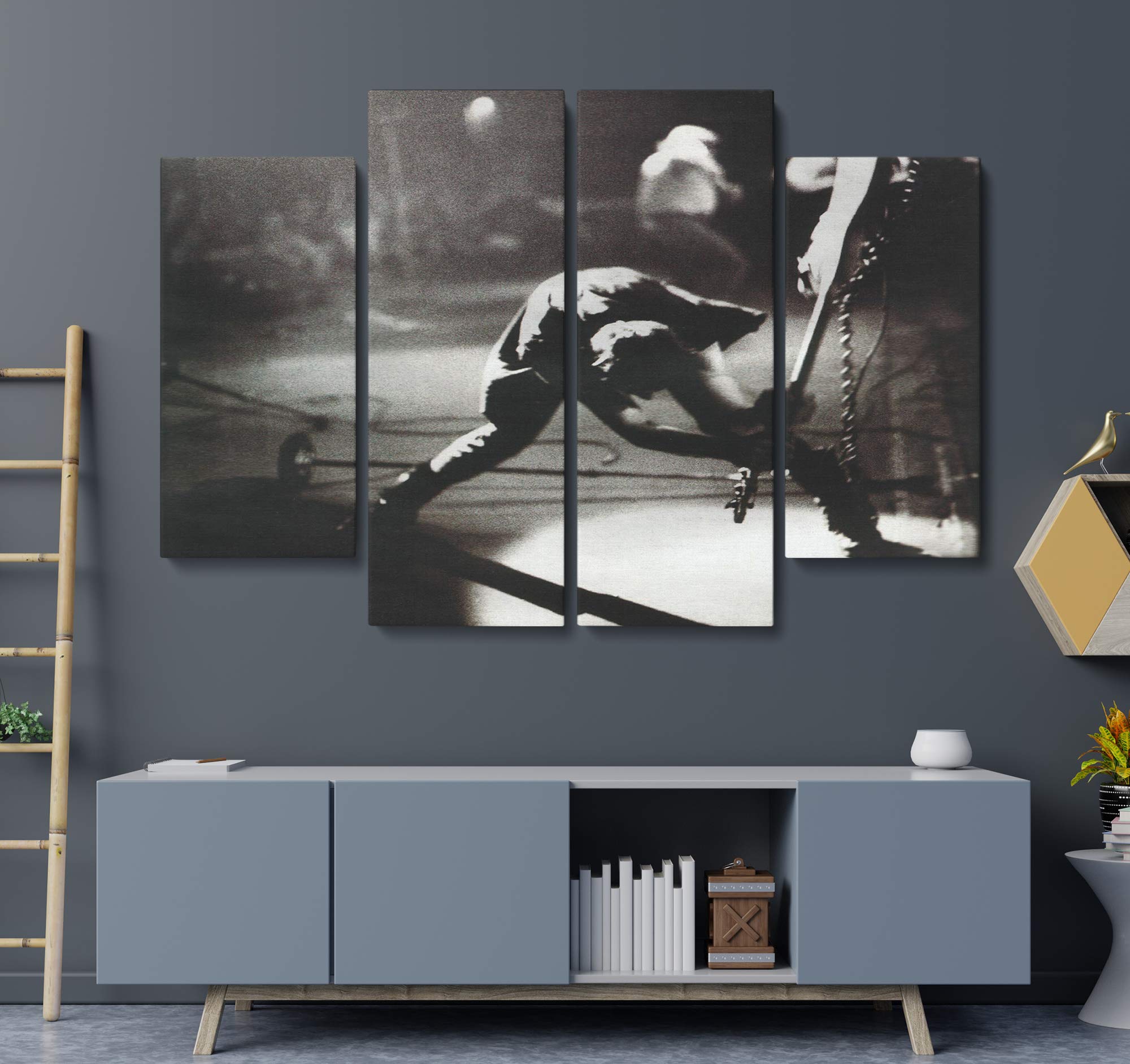 The Clash - London Calling Canvas Wall Art Framed Print - Vintage Music Poster Decor (12x18 Inch) - Perfect for Living Room, Bedroom & Office Decor