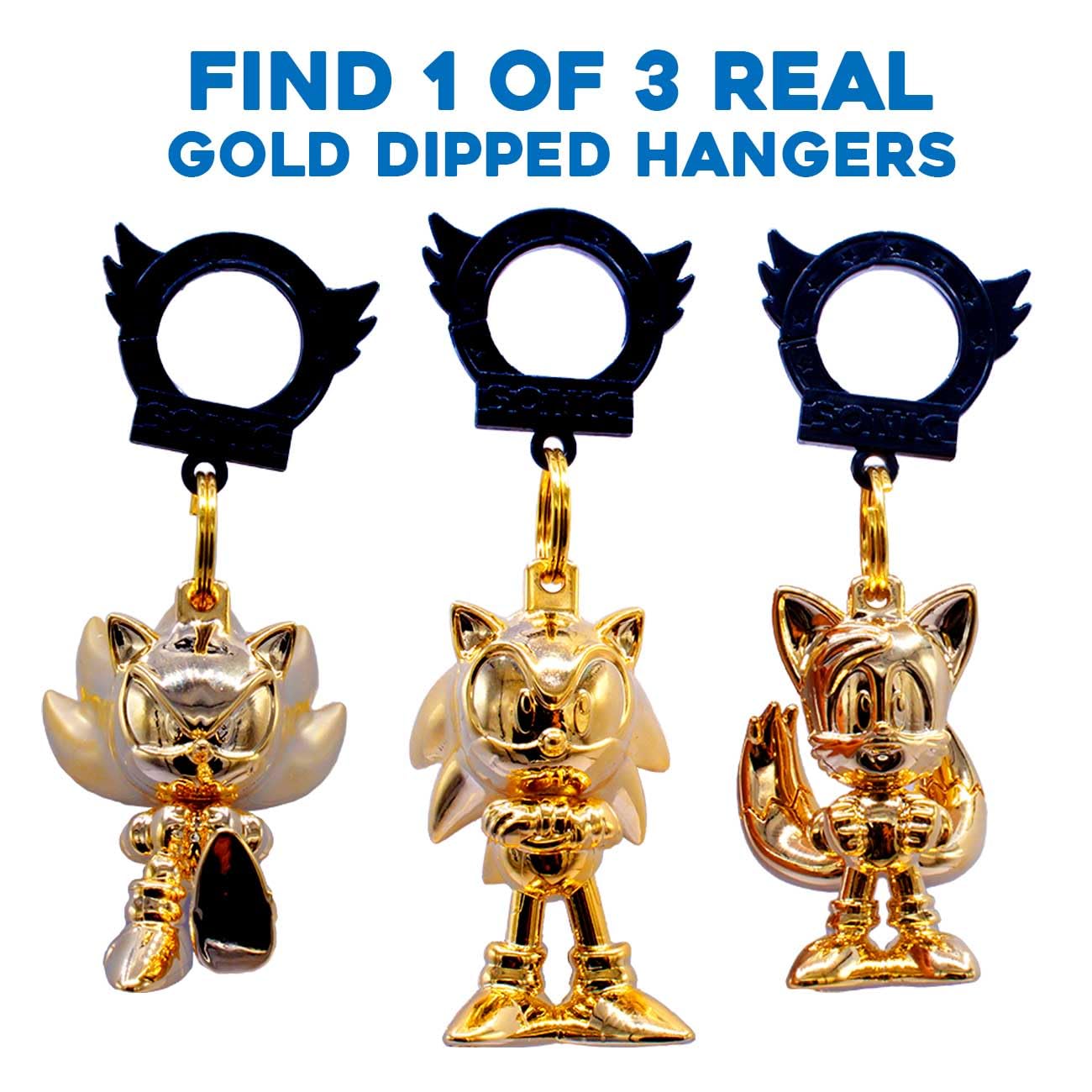 Sonic the Hedgehog Backpack Hangers (Series 5) - Fun Character Hooks for Kids School Bags, Bedrooms & Dorm Rooms - Just Toys LLC Official Licensed Product