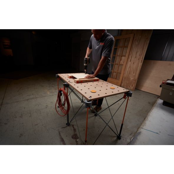 BORA Centipede Table Top Pair with 20mm Dog Holes - Premium Workbench Support for Woodworking & DIY Projects