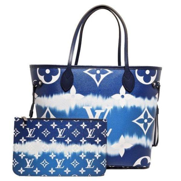 Louis Vuitton Escale Neverfull MM Blue Tote Bag - Stylish & Spacious for Work, Travel & Shopping