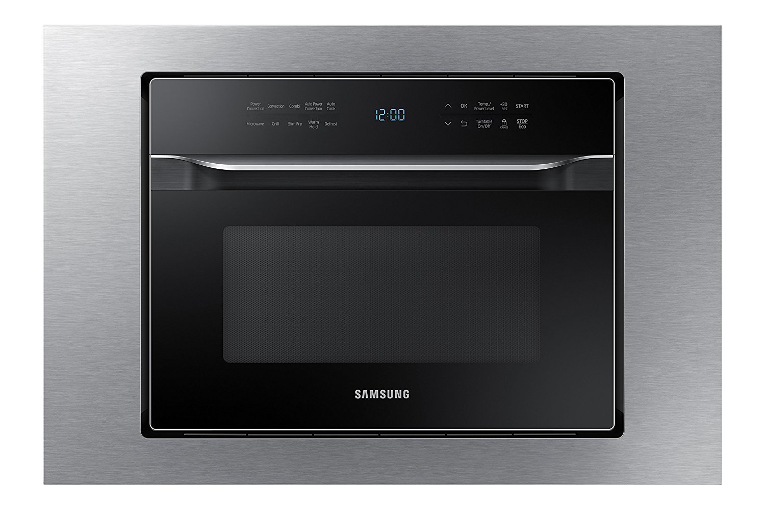 Samsung MA-TK3080CT 30-Inch Stainless Steel Microwave Trim Kit for MC12J8035CT 1.2 Cu. Ft. Countertop Convection Microwave - Seamless Built-In Installation for Modern Kitchens
