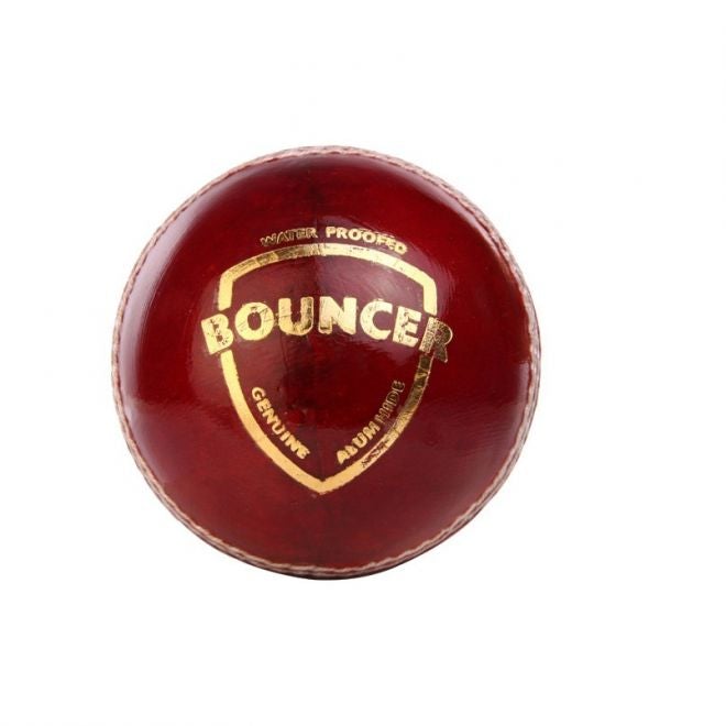 SG Bouncer Cricket Ball - Premium Leather Cricket Ball for Practice & Matches - Perfect for Training, Games & Outdoor Sports Activities