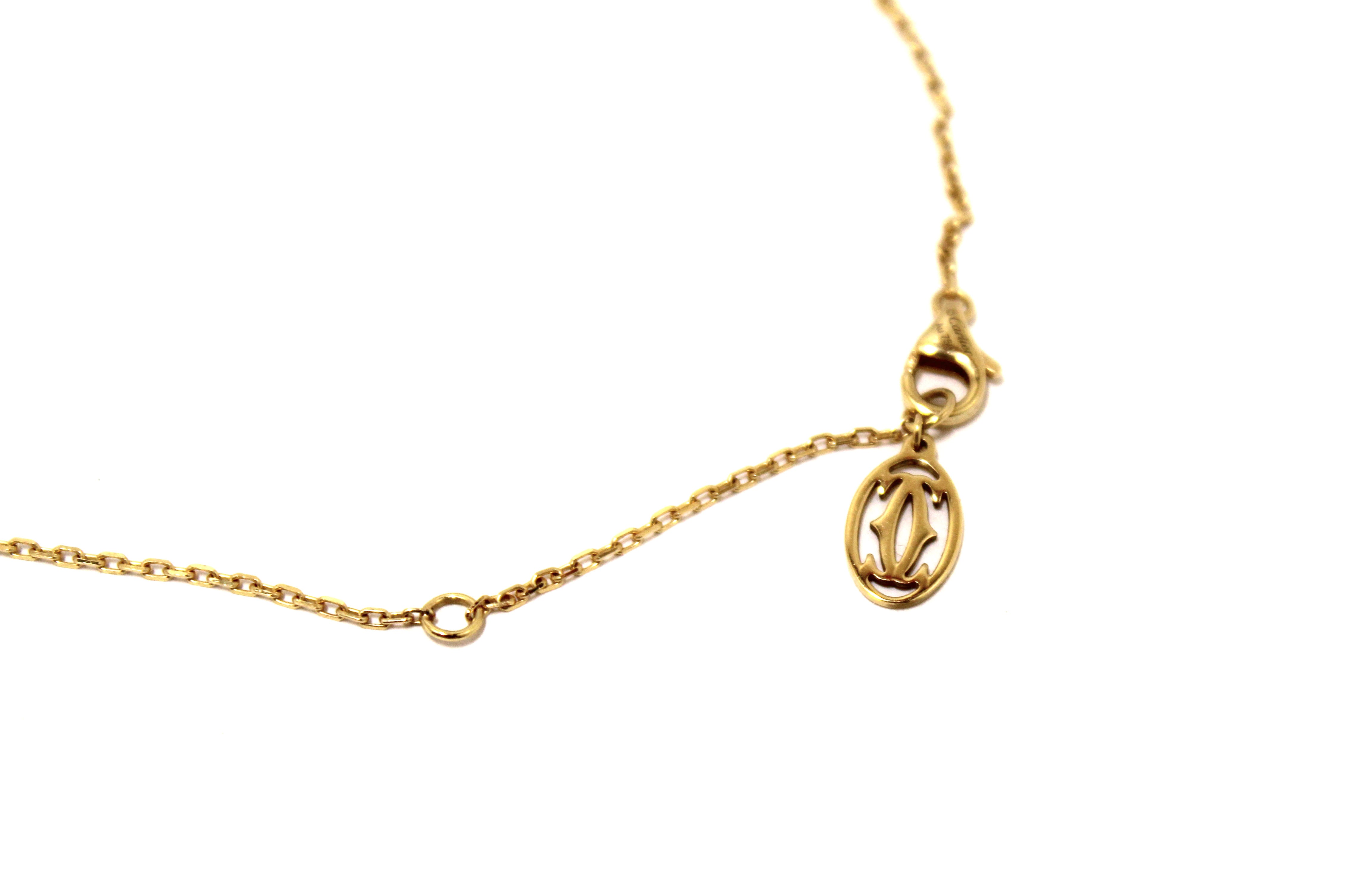 Authentic Cartier 18K Gold D'Amour Necklace for Women - Luxury Diamond Pendant Necklace for Anniversary, Wedding & Special Occasions