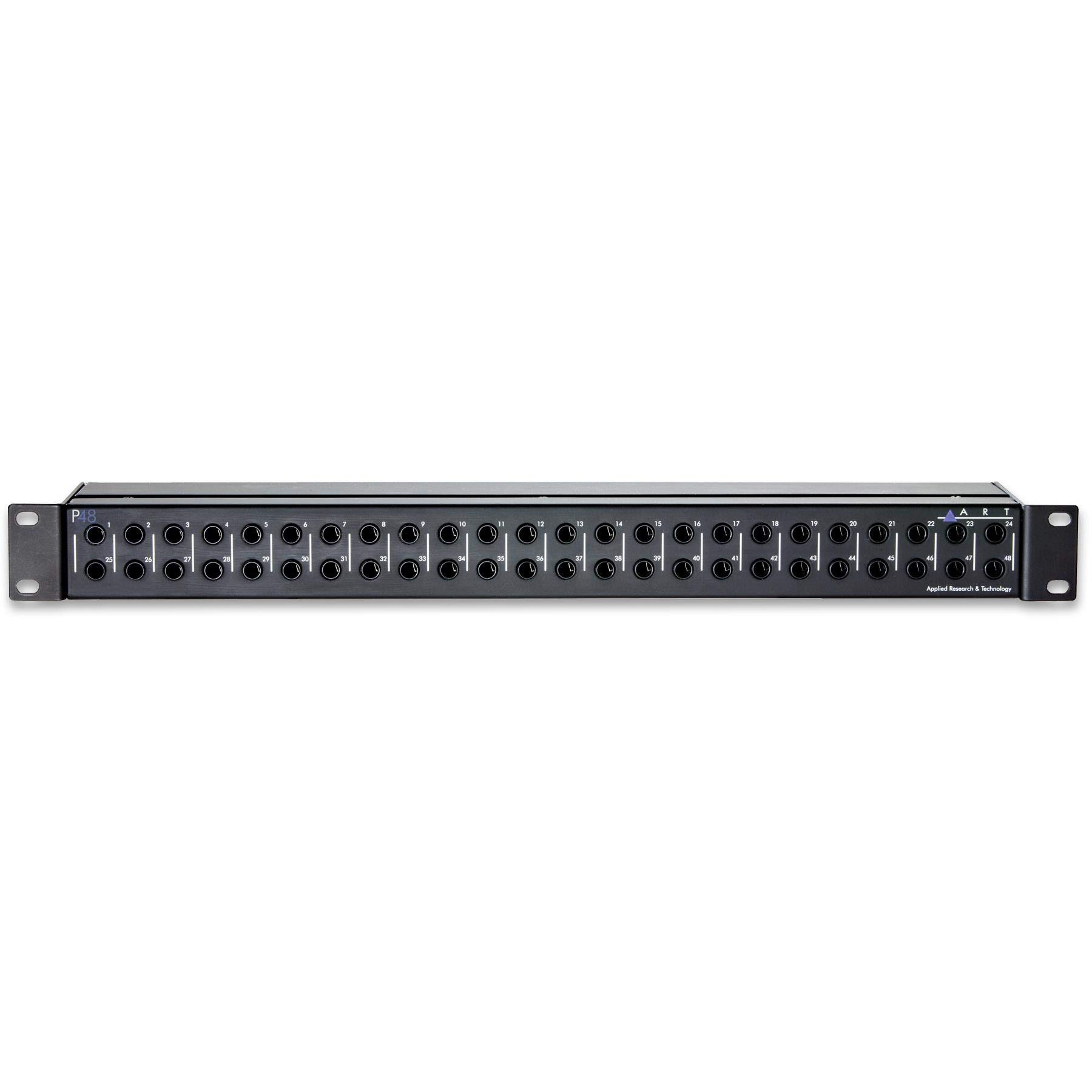 ART P48 Professional Patchbay Bundle with 2 High-Quality TRS 1/4