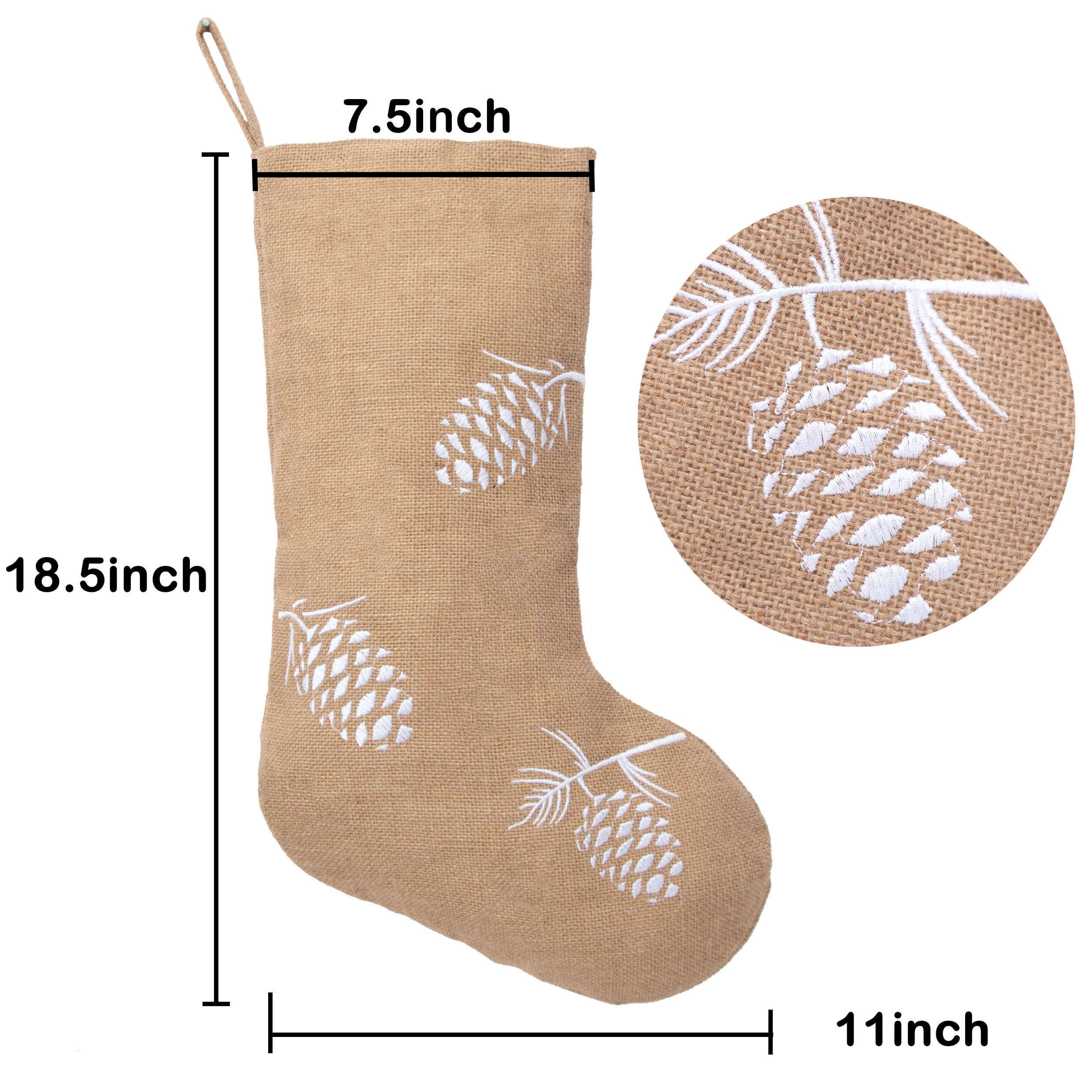 GEX 5-Pack Large Christmas Stockings - 18.5