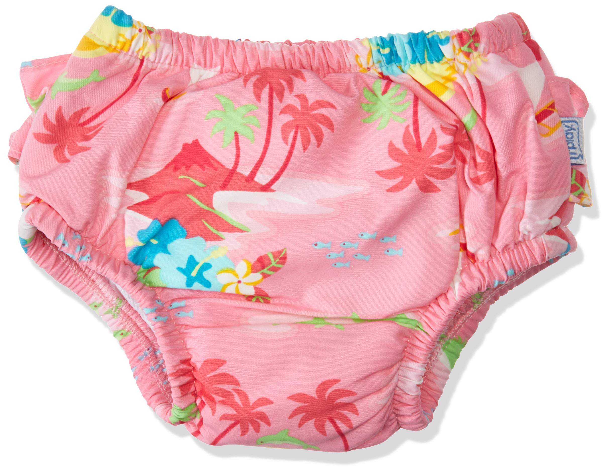 I PLAY Swim Diaper for Girls Size Small - Reusable & Quick-Dry Baby Swimwear for Pool, Beach & Water Play - 1 Pack