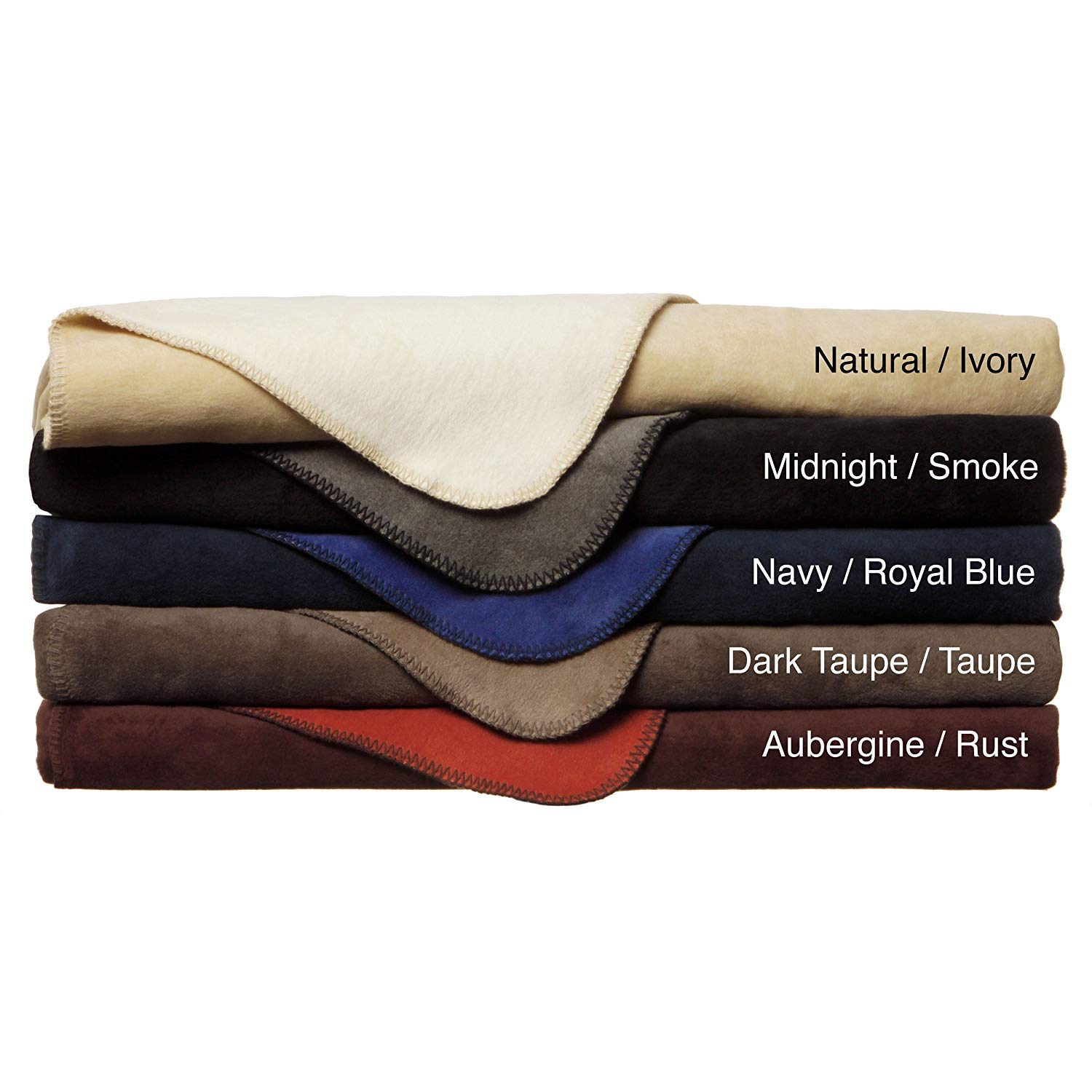 IBENA Sorrento Reversible Plush King Size Bed Blanket - Ultra Soft Burgundy/Red Comforter for All Seasons | Perfect for Bedroom, Living Room & Cozy Nights