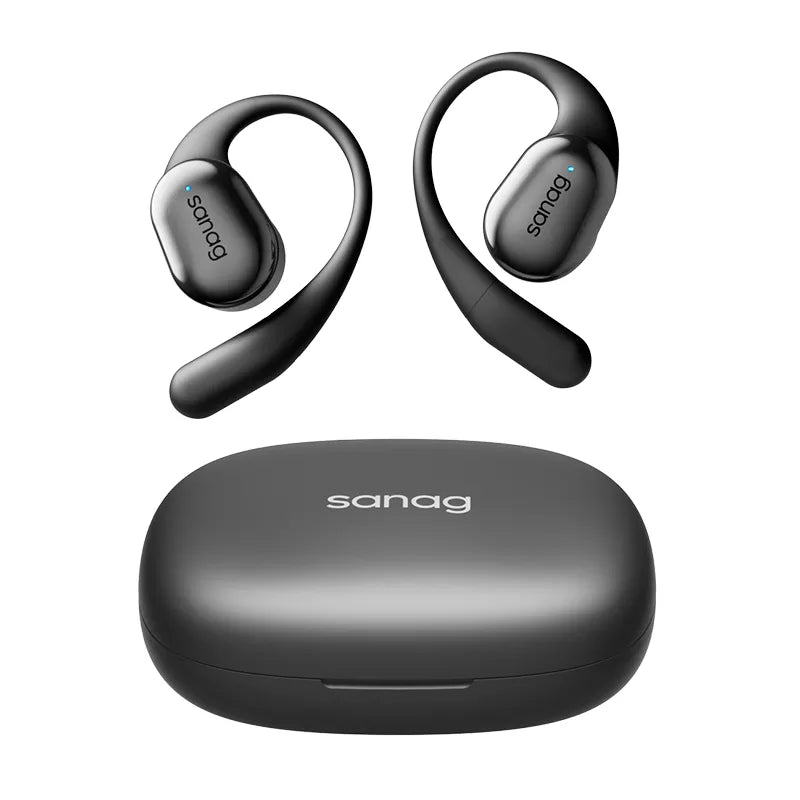 Sanag C16S Wireless Bluetooth Headphones with Ear Hook, Open-Ear Air Conduction - Perfect for Running, Cycling, Gym & Outdoor Sports