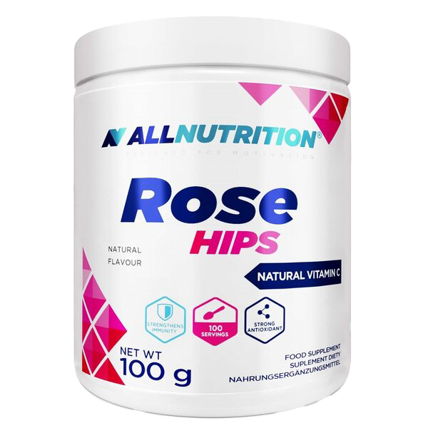 Allnutrition Rose Hips 100g - Premium Organic Rosehip Powder for Skin & Immunity - Perfect for Smoothies, Teas & DIY Beauty Recipes