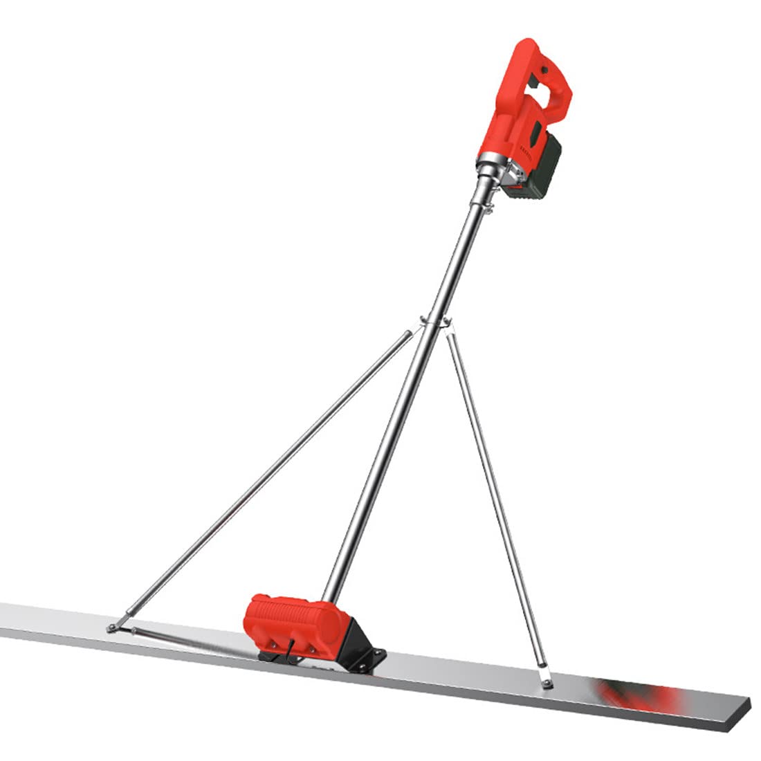 TAHALI Cordless Electric Concrete Finishing Vibra Tool - Stainless Steel Screed Board with Vibrating Motor for Cement Leveling | Perfect for DIY Home Renovation, Driveway Paving & Construction Projects (Includes 2 Batteries)