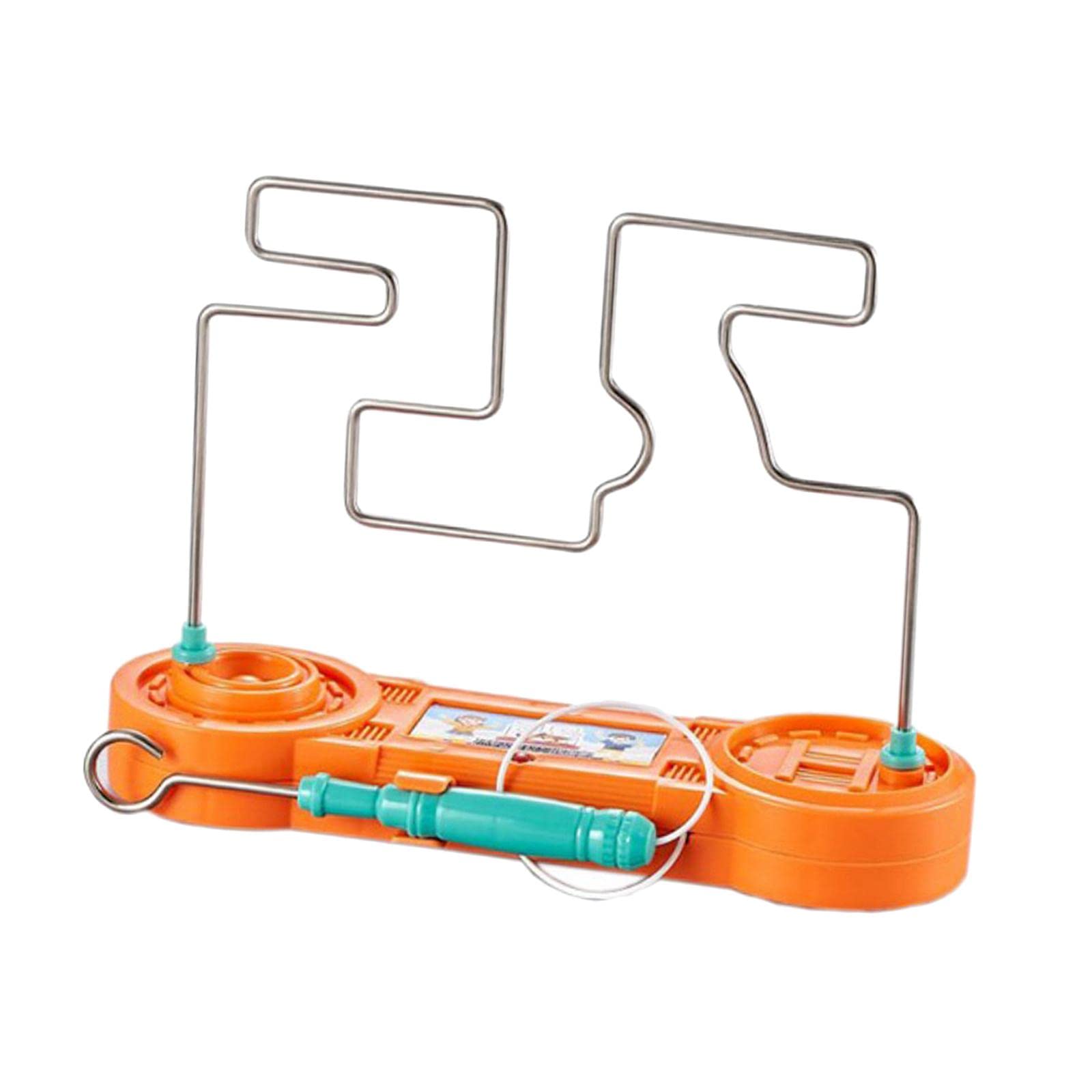 Fancyes Electric Bump Maze Collision Game - STEM Learning Toy for Kids Ages 4-6 | Early Education & Motor Skill Development | Fun Birthday Gift for Boys & Girls | Perfect for Indoor Play & Family Game Night (Orange)