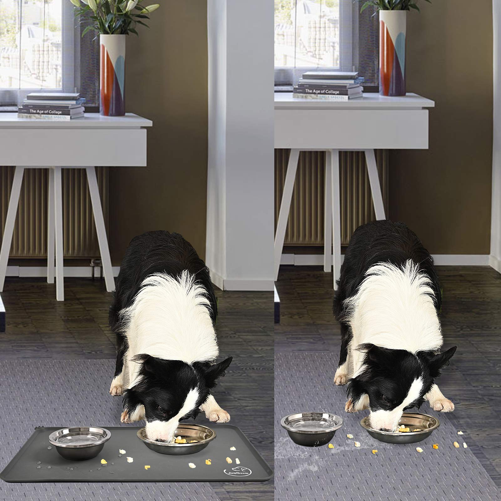 Non-Slip Silicone Pet Feeding Mat - Waterproof & Easy Clean Dog Cat Bowl Placemat (24