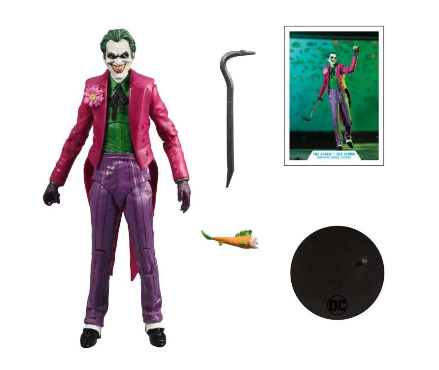 Batman: Three Jokers DC Multiverse Action Figure - The Joker (The Clown) Collectible Toy for DC Comics Fans | Perfect for Display, Cosplay, and Comic Book Collections