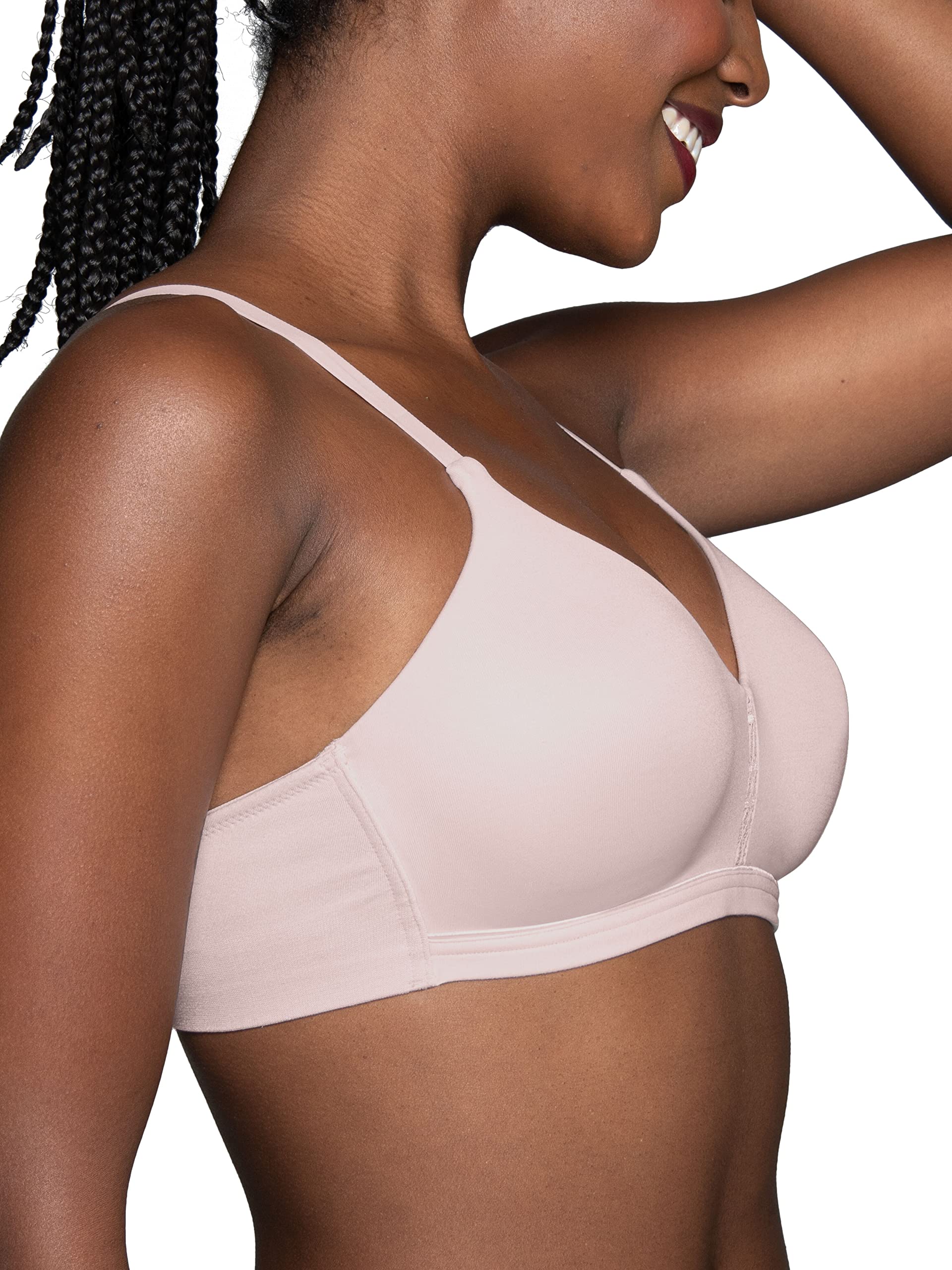 Vanity Fair Women's Beyond Comfort Seamless Back Wireless Bra - Ultra Soft Support for Everyday Wear, Yoga & Lounge