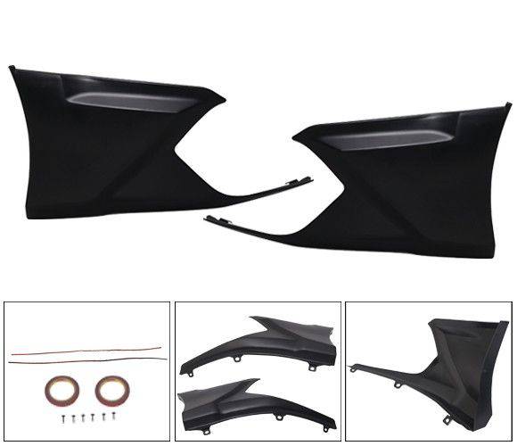 2016-2021 Honda Civic Sedan Rear Bumper Lip Spoiler - HF P Style PP Splitter (Excludes Si Models) | Enhance Your Car's Sporty Look for Street Racing & Car Shows