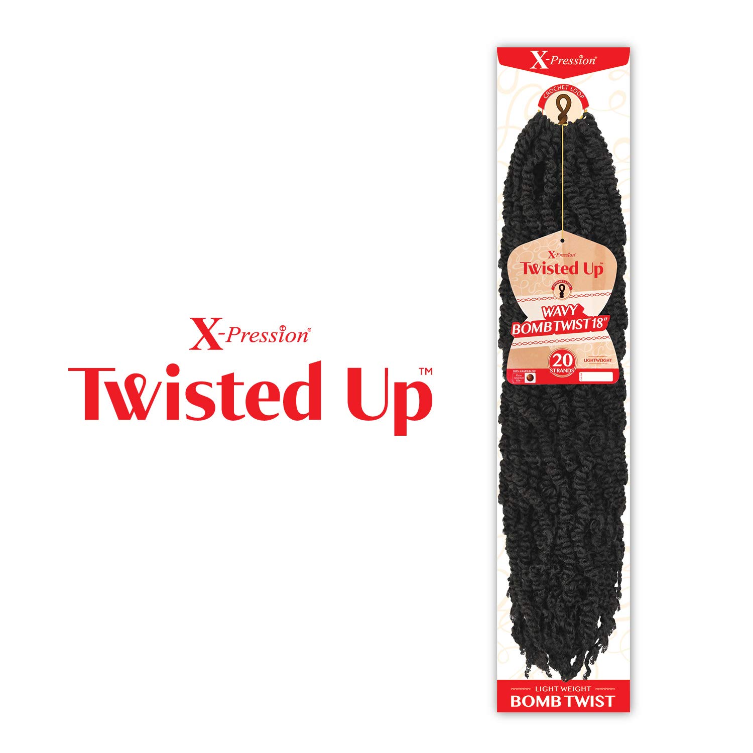 Outre Crochet Braids X-Pression Twisted Up Wavy Bomb Twist 18