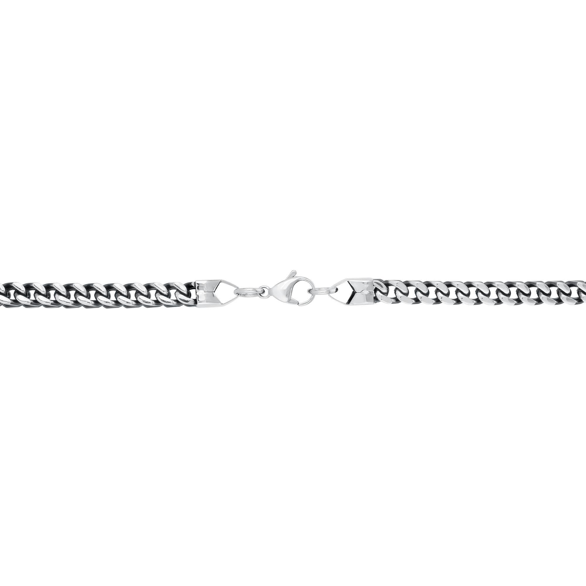 Men's Stainless Steel Square Chain Necklace - Durable & Hypoallergenic Jewelry for Everyday Wear, Gifts & Fashion Accessories