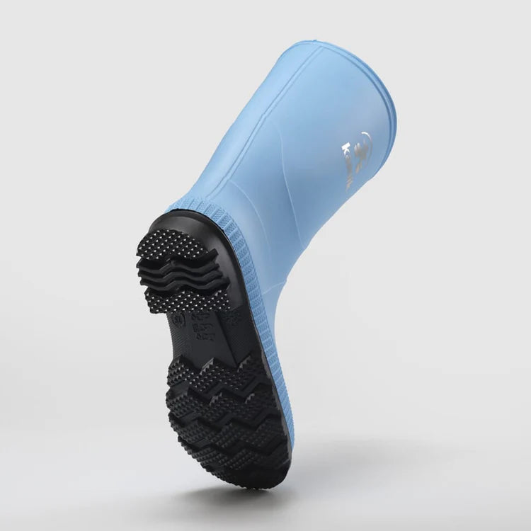 Kamik Sky Blue Stomp Youth Rain Boots - Waterproof Kids Rain Shoes for Outdoor Play, Puddle Jumping & School - Comfortable & Durable for Boys & Girls