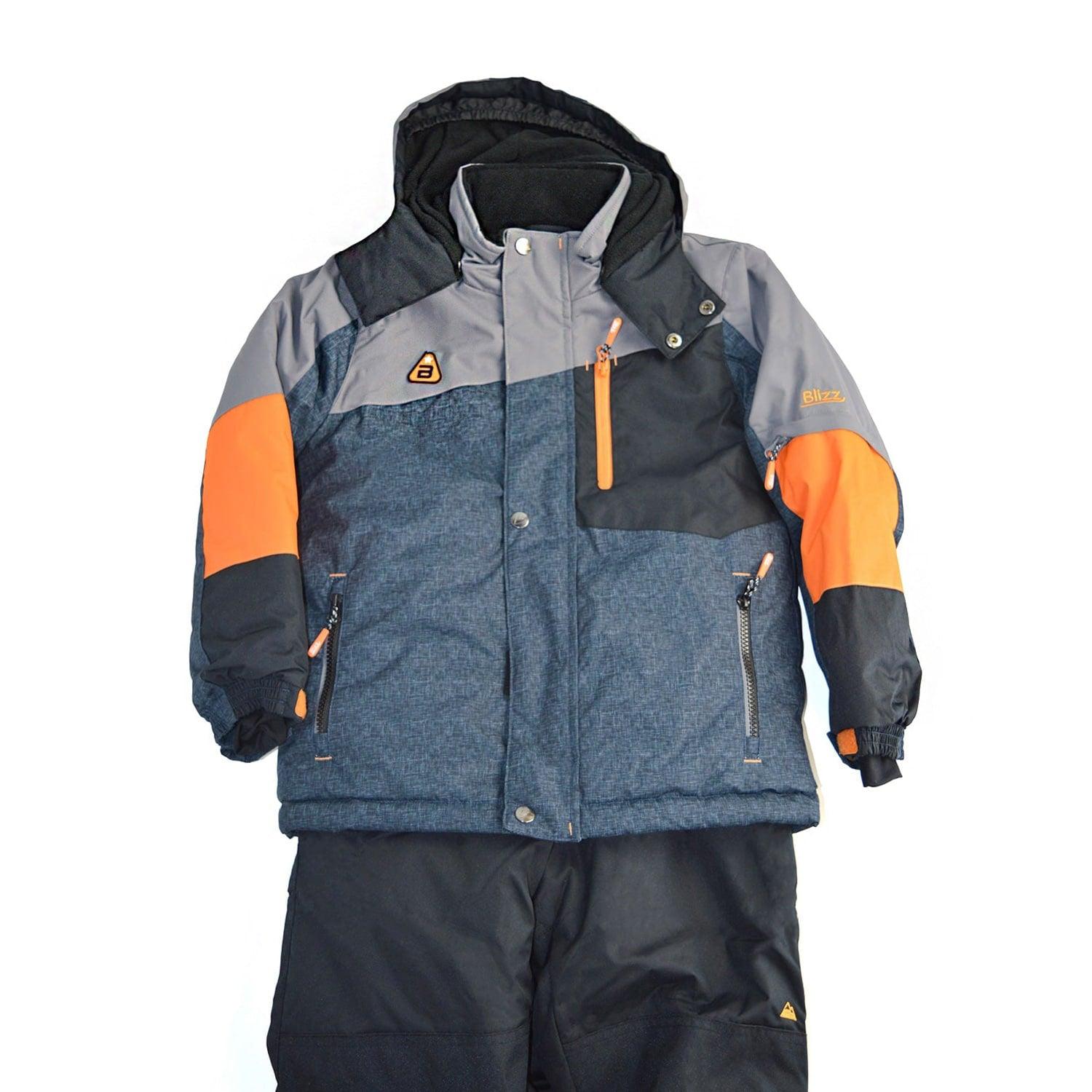 Blizz Youth Boys Snow Suit - Waterproof Winter Jacket & Pants Set for Kids (Ages 7-16) - 24WBLI3404 G - Perfect for Skiing, Snowboarding & Outdoor Winter Activities