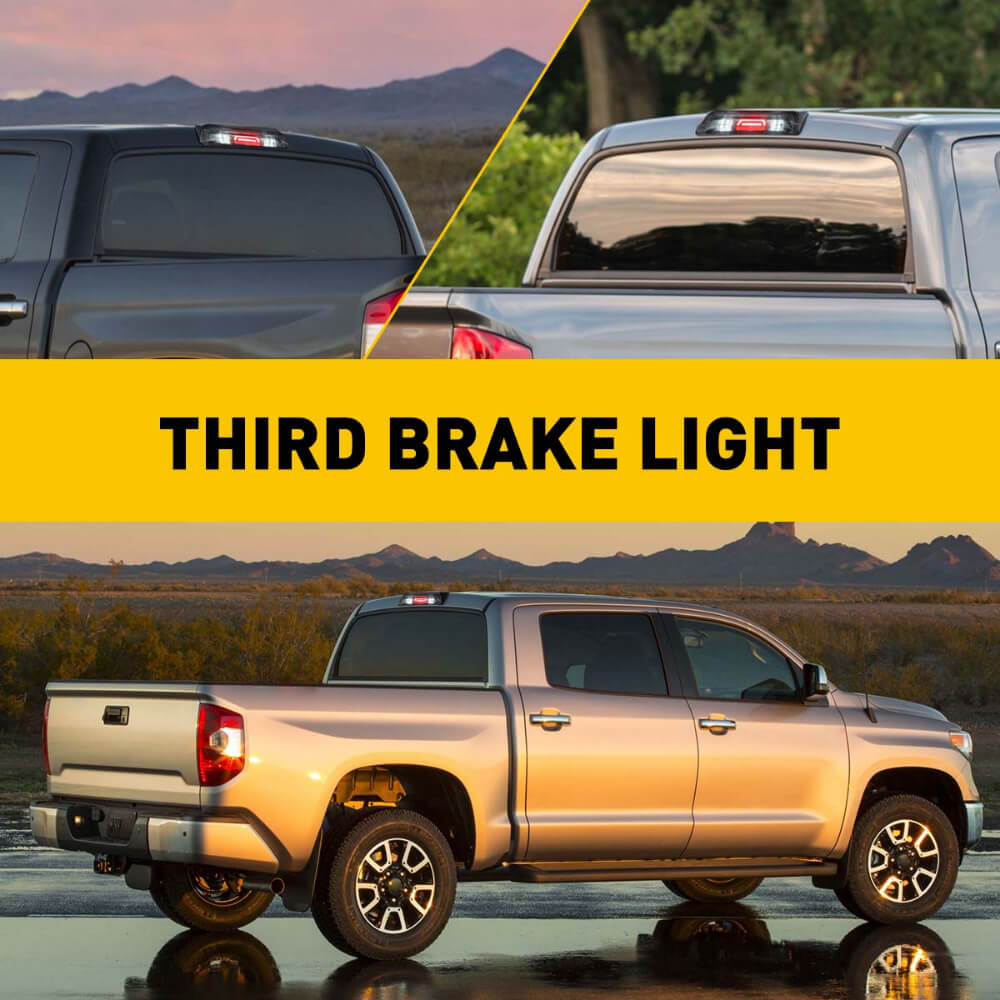 Smoked LED Third Brake Light Replacement for 2007-2018 Toyota Tundra - High Visibility Safety Light for Night Driving & Off-Road Adventures