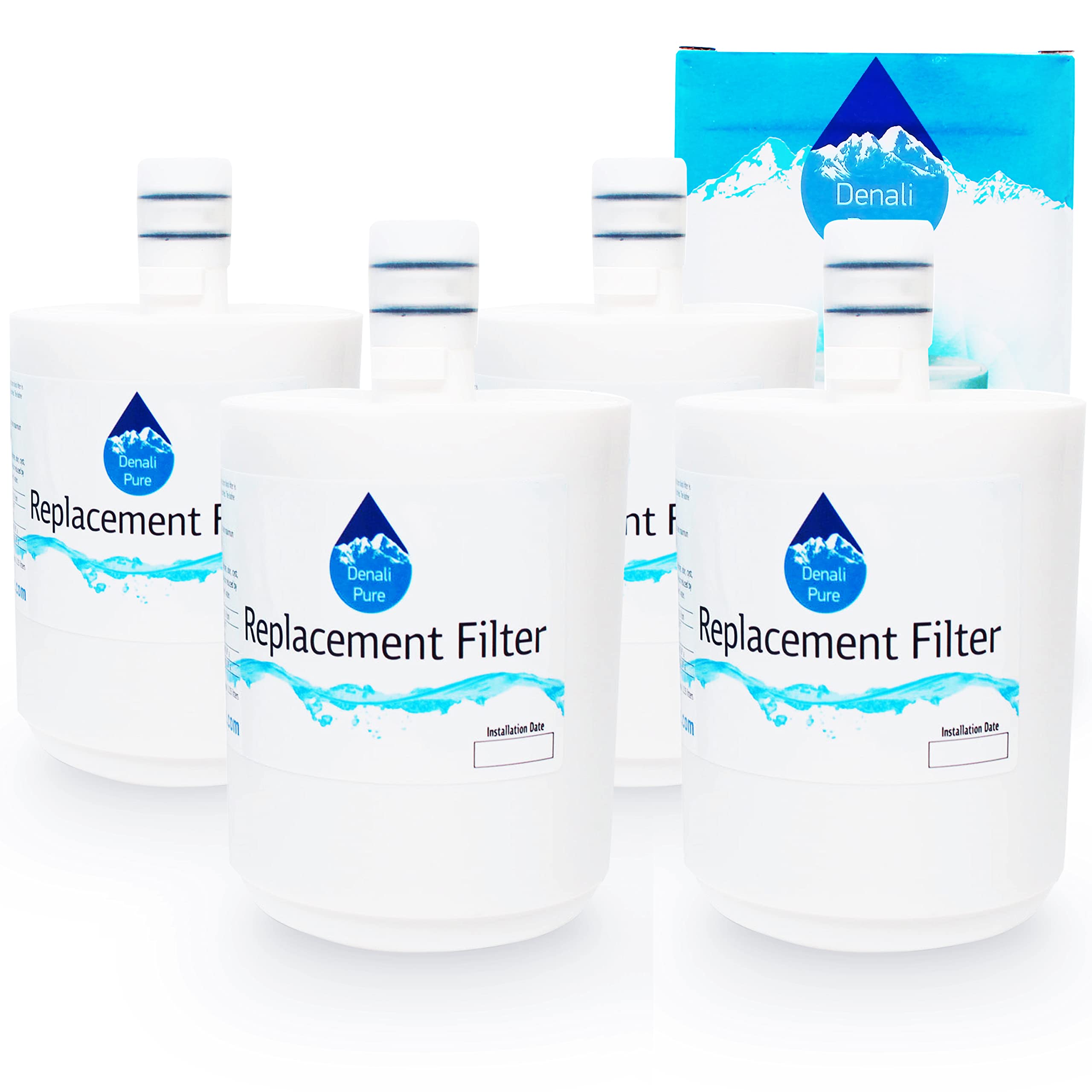 4-Pack LG LSC27925ST Refrigerator Water Filter Replacement - Compatible with LG 5231JA2002A & LT500P Fridge Water Filter Cartridges | Pure Drinking Water for Home & Office Use
