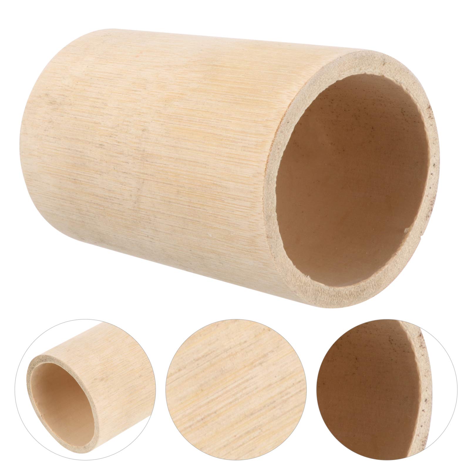 Balacoo Natural Bamboo Hamster Hideout & Chew Toy - Small Animal Activity Tube for Chinchillas, Gerbils, Mice - Durable Pet Supplies for Cage Enrichment & Playtime Fun