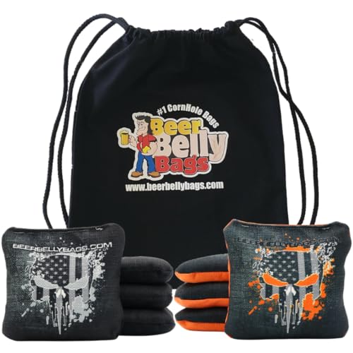 Black/Orange Splatter Skulls