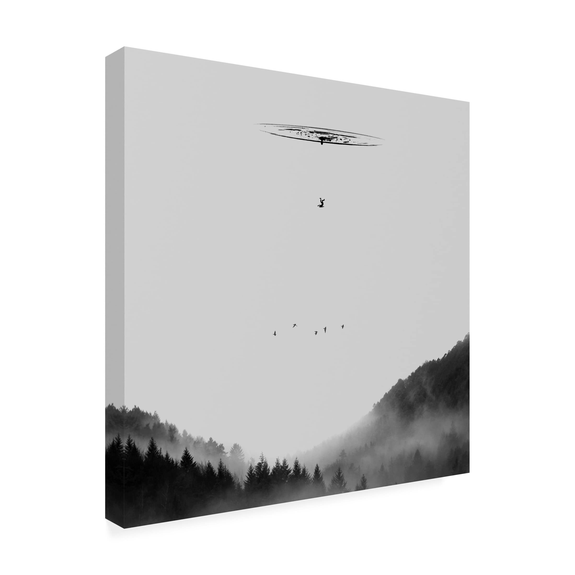 Trademark Fine Art 'Drop' Canvas Art by Hadi Malijani - Modern Abstract Wall Decor for Living Room, Bedroom & Office