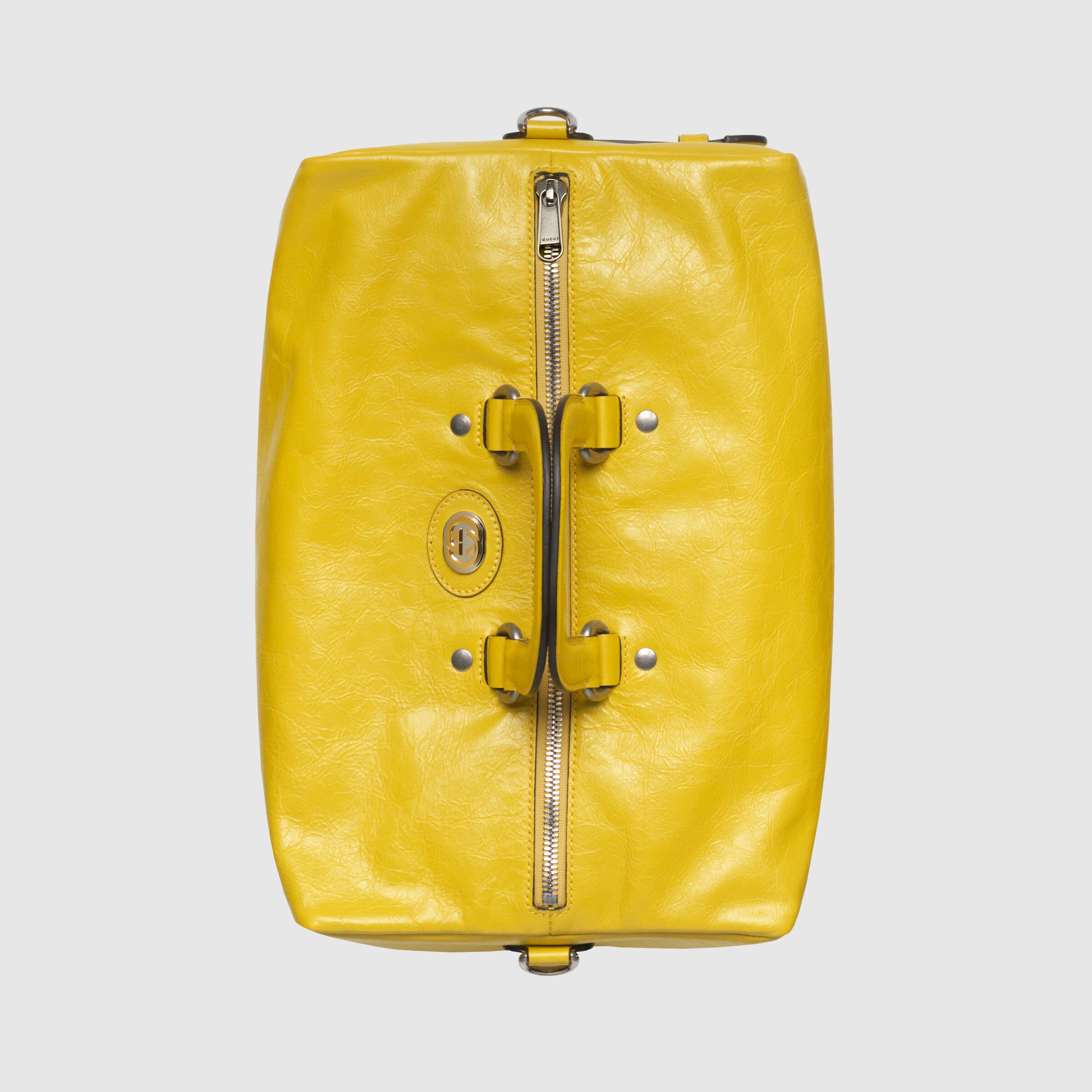 Gucci Soft Leather Backpack for Women - Yellow Luxury Designer Handbag for Travel, Work & School | Premium Genuine Leather Backpack with Comfortable Straps