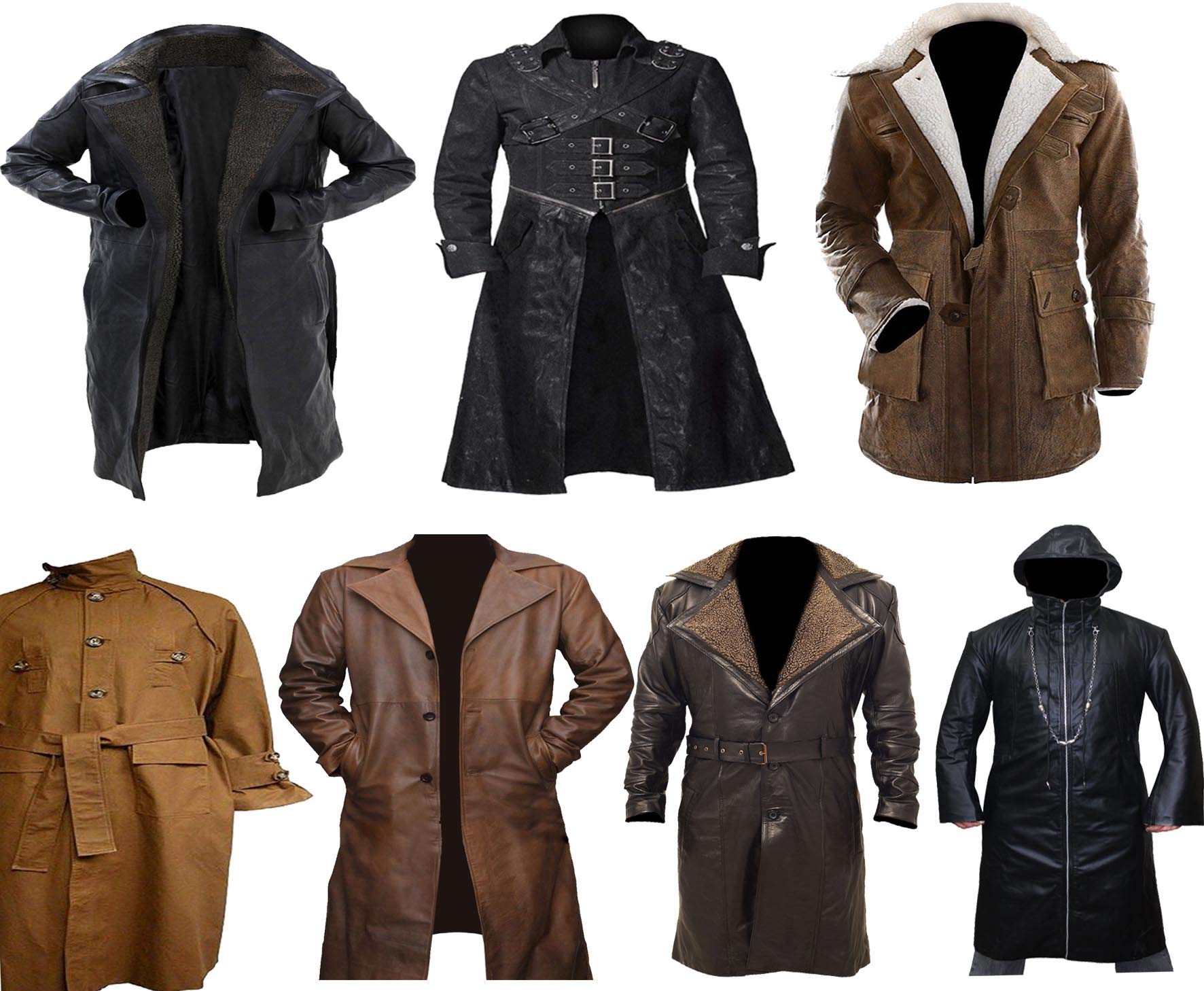 Premium Men's Genuine Leather Trench Coat - Waterproof Winter Jacket for Cold Weather - Perfect for Business, Travel & Formal Occasions