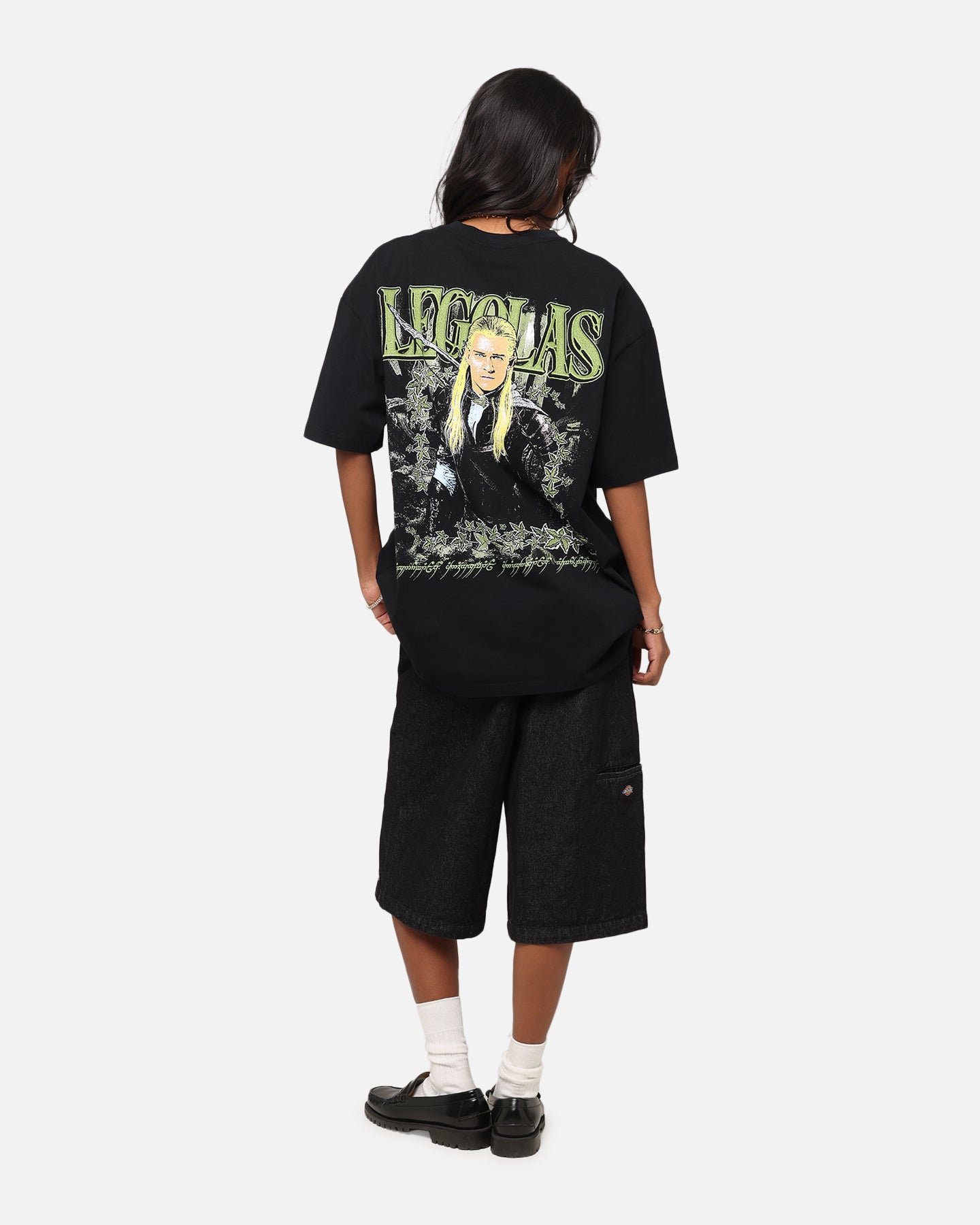 American Thrift Lord of The Rings Legolas Graphic T-Shirt - Black Cotton Tee for Men | Movie Merchandise & Cosplay Outfit