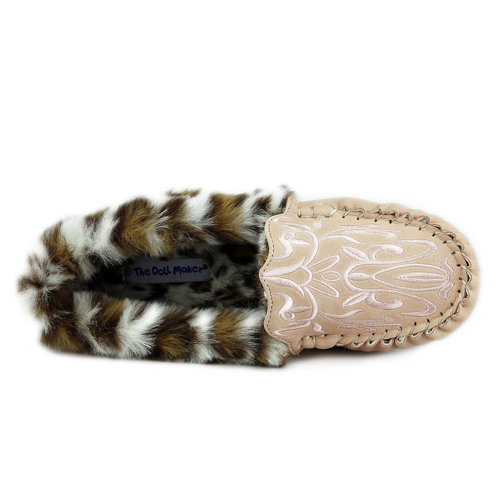 The Doll Maker Suede Embroidery Moccasin - Handmade Soft Leather Slip-On Shoes for Women & Girls | Perfect for Casual Wear, Home Comfort & Boho Fashion Outfits