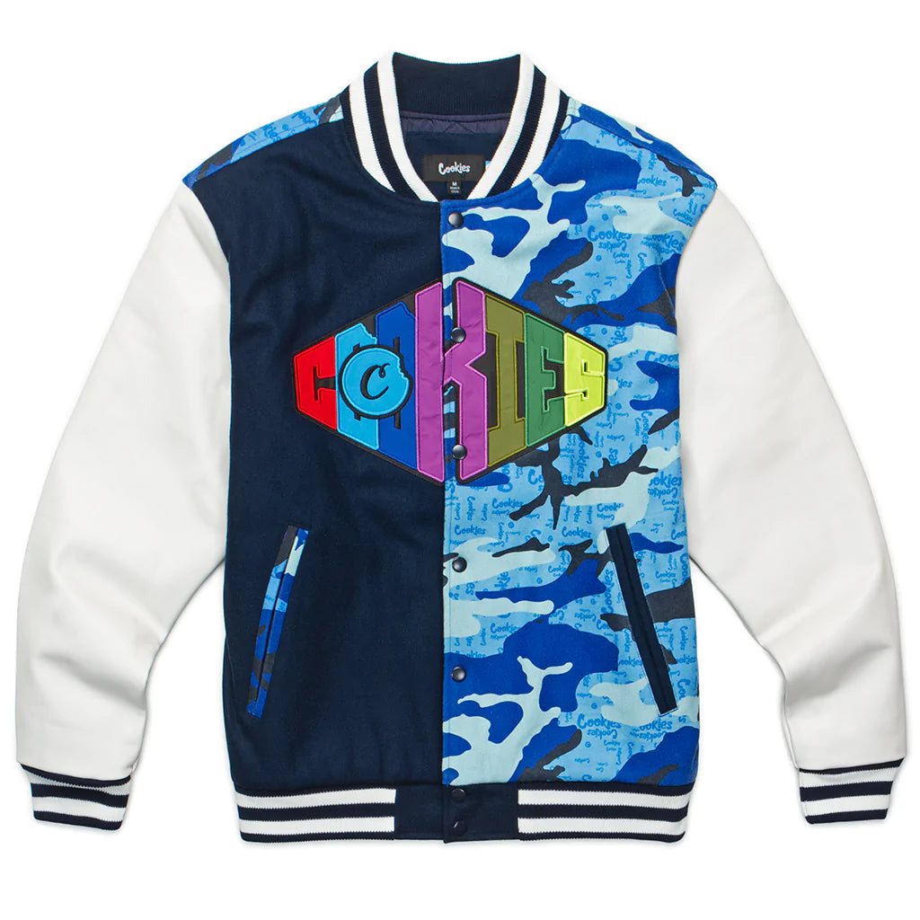 Vintage Letterman Jacket for Men - Classic Wool & Leather Varsity Coat - Perfect for High School, College & Casual Outfits