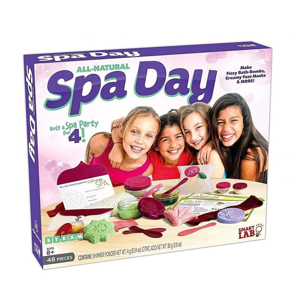 All Natural Spa Day Kit - Host a Relaxing Spa Party for 4 People | Perfect for Girls' Night, Bridal Showers & Self-Care Evenings