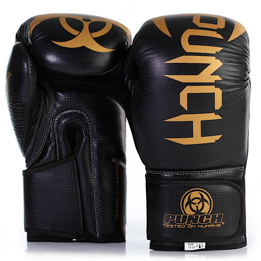 Urban Cobra Boxing Gloves - Premium Black & Gold Training Gloves for Men & Women | Perfect for Boxing, MMA, Kickboxing & Fitness Workouts