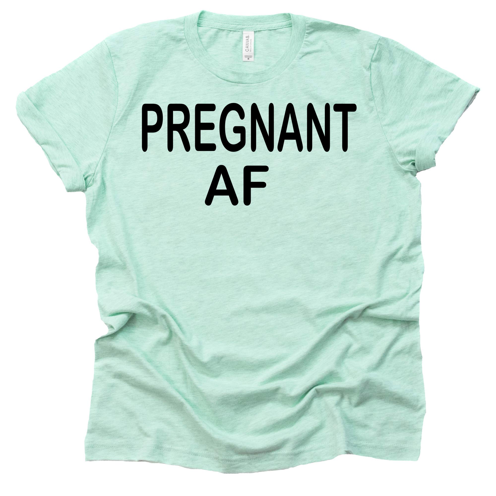 Funny Retro Pregnant AF Shirt - Cute Pregnancy Announcement Tee for Moms to Be - Gender Reveal & Baby Shower Gift - Perfect for Maternity Photos & Celebrations