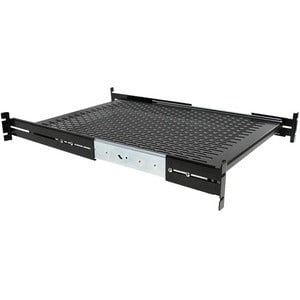 2U Adjustable Depth Vented Sliding Rack Mount Shelf - Heavy Duty 50lbs/22.7kg Capacity - Perfect for Server, Network & AV Equipment Organization