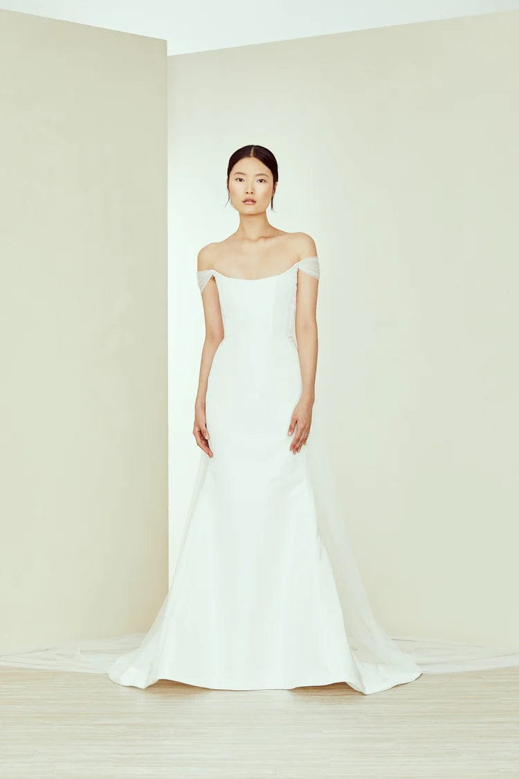 Amsale Salem Wedding Dress Size 10 - Elegant A-Line Gown for Brides, Bridesmaids & Formal Events