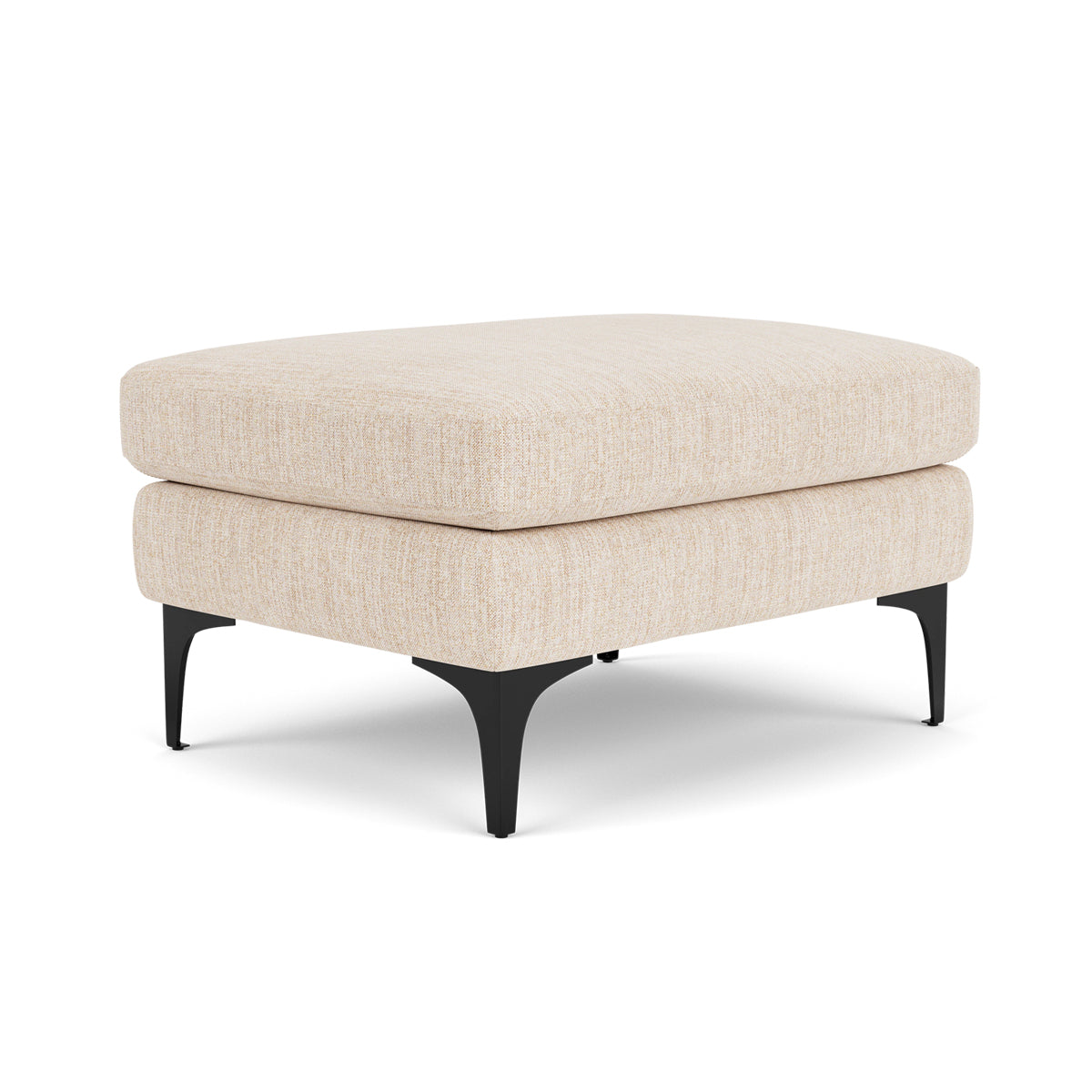 Astha Fabric Ottoman Stool - Soft Round Storage Pouf with Removable Cover for Living Room, Bedroom & Nursery - Perfect for Extra Seating & Home Decor