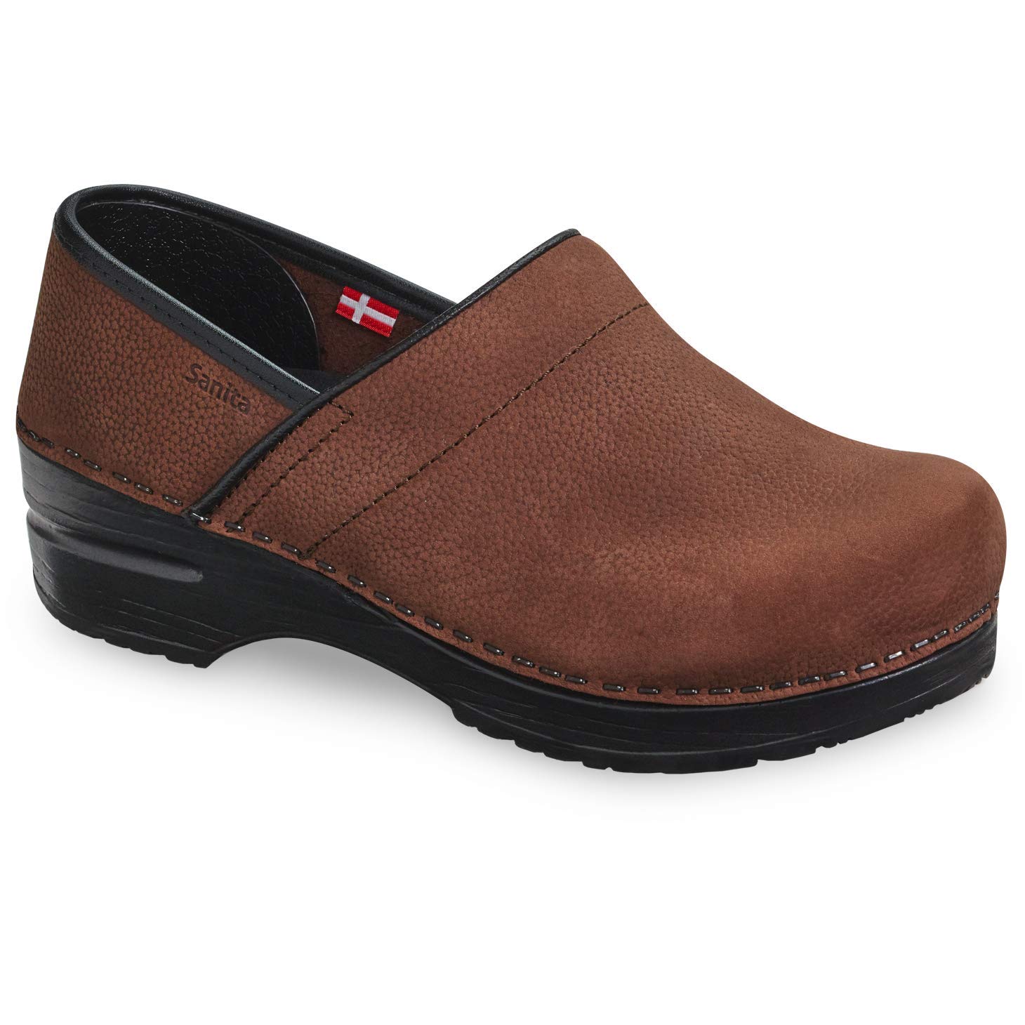 Sanita Men's Textured Oil-Resistant Professional Mule Clogs - Slip-Resistant Work Shoes for Chefs, Nurses & Healthcare Workers