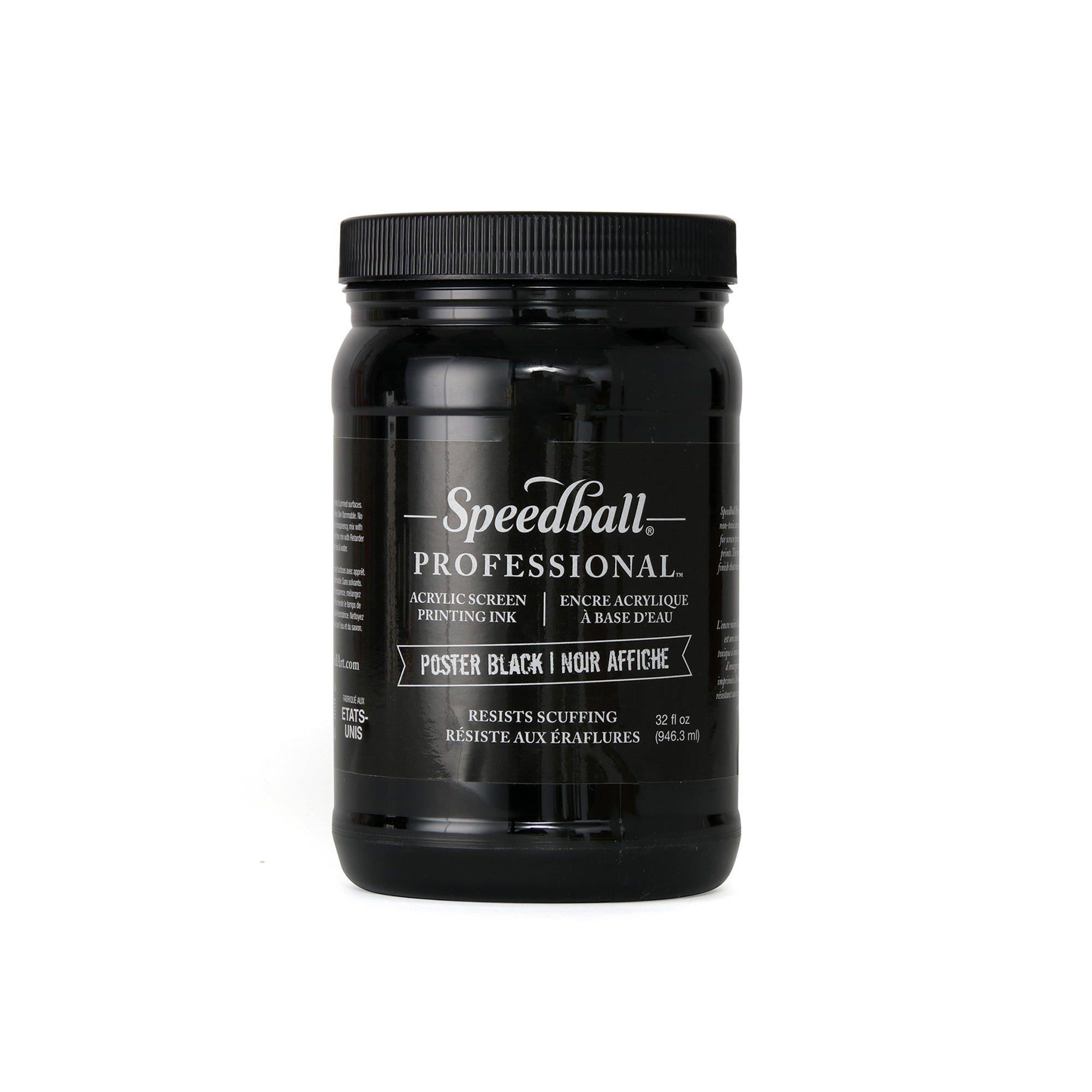 Premium Acrylic Screen Printing Ink - High-Quality Black Ink for DIY T-Shirts, Posters & Fabric Art | Fast-Drying, Vibrant Colors for Professional Printing Projects