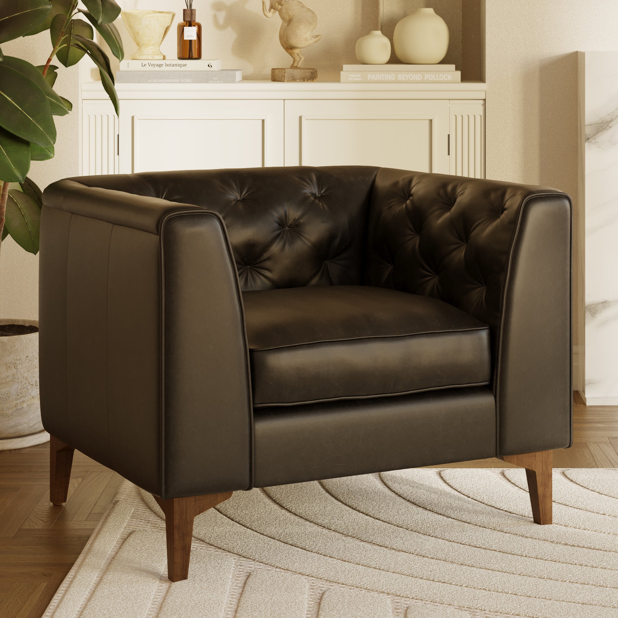 Essex Lounge Chair - Modern Comfortable Accent Chair for Living Room, Bedroom & Office - Perfect for Relaxing, Reading & Lounging