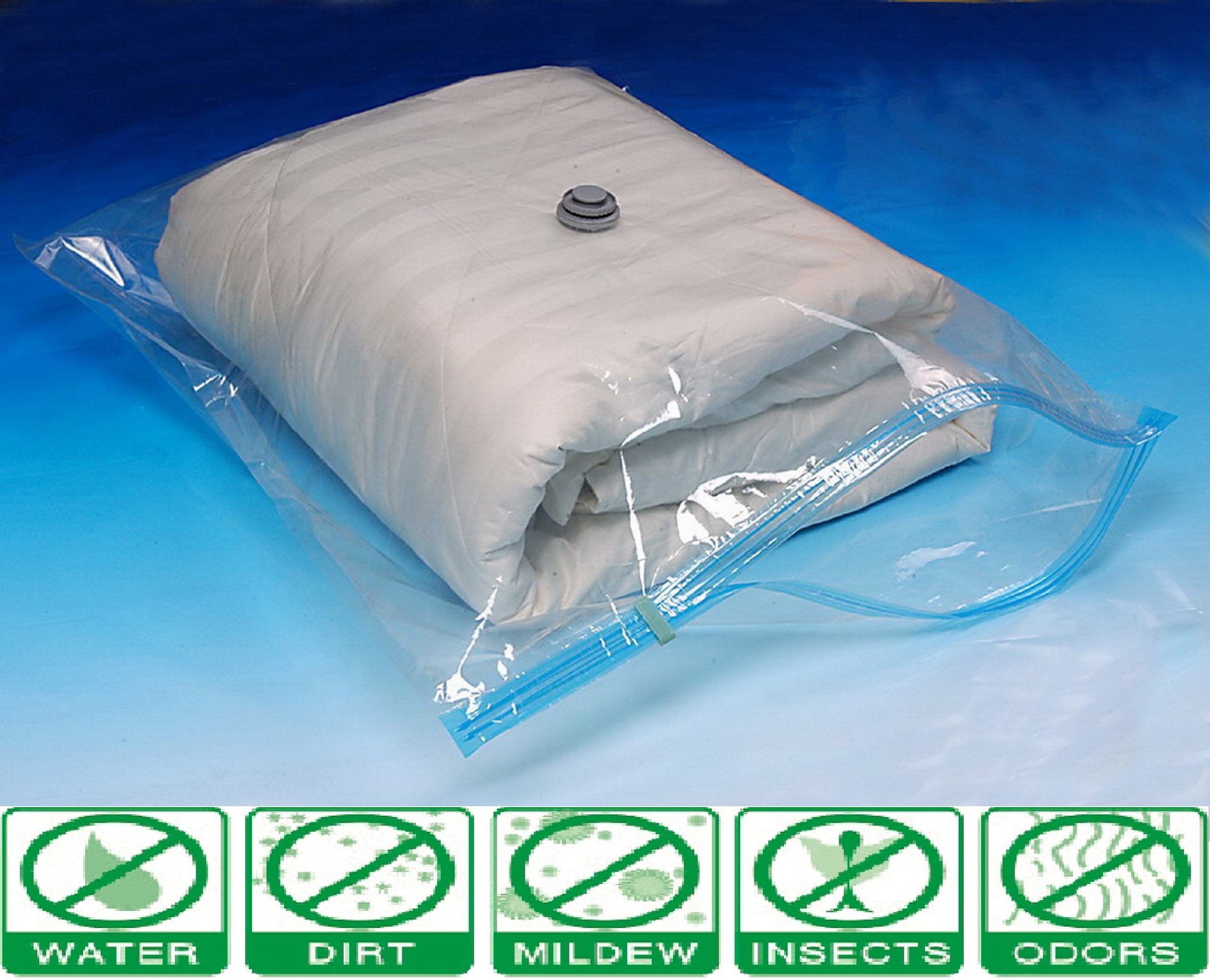 50 Pack Extra Large 120cm x 80cm Vacuum Storage Bags - Space Saving Clothes Organizer for Travel, Seasonal Wardrobe & Home Storage - Wholesale Discount