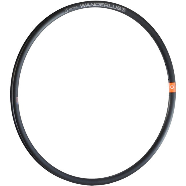 Astral Wanderlust 700c Alloy Disc Brake Road Bike Rim - 32H Black - Perfect for Road Cycling, Commuting & Performance Riding